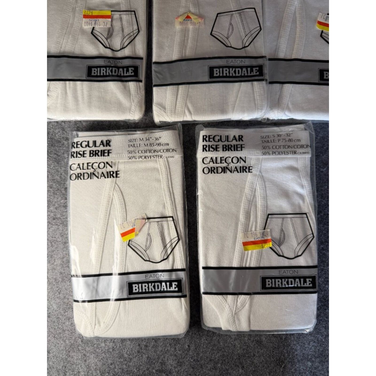 Eaton Eaton Vintage Men’s Briefs White Size Medium 5 Pack New Size 30 - 5 Thumbnail