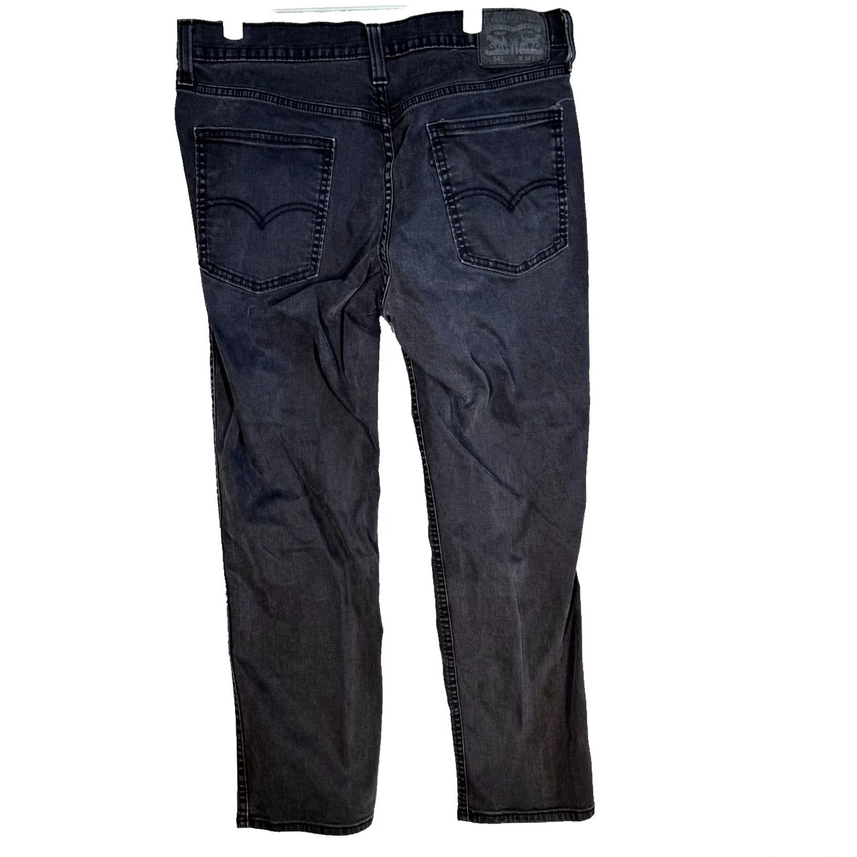 Levi's Levi’s 541 Men’s Jeans 34x30 Black Denim Athletic Fit Mid Rise Zip Fly Denim Jeans 541 Athletic Fit Black Men’s Jeans Size US 34 / EU 50 - 2 Thumbnail