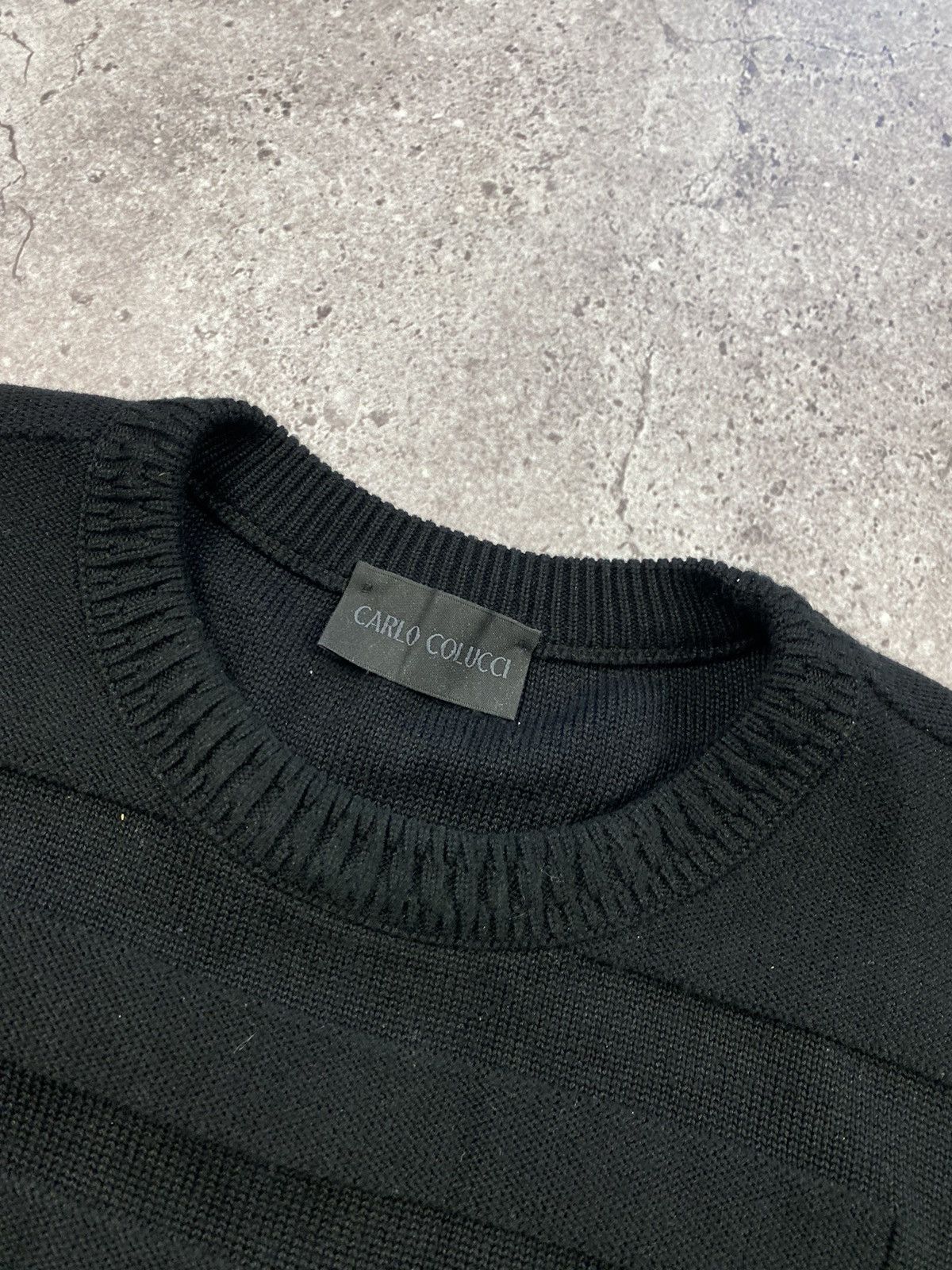 Carlo Colucci × Japanese Brand × Vintage Vintage 90s Carlo Colucci Sweater Coogi Style Streetwear Size US L / EU 52-54 / 3 - 3 Thumbnail