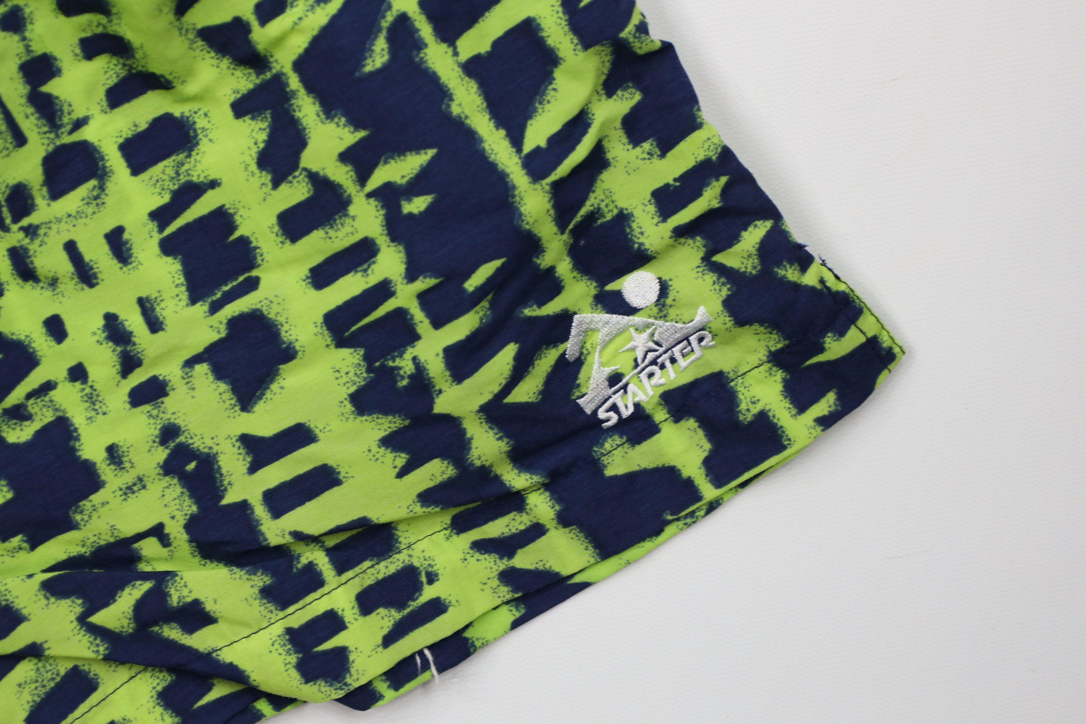 Starter Vintage 90s Starter Seahawks Above Knee Shorts Swim Trunks Size US 34 / EU 50 - 5 Thumbnail