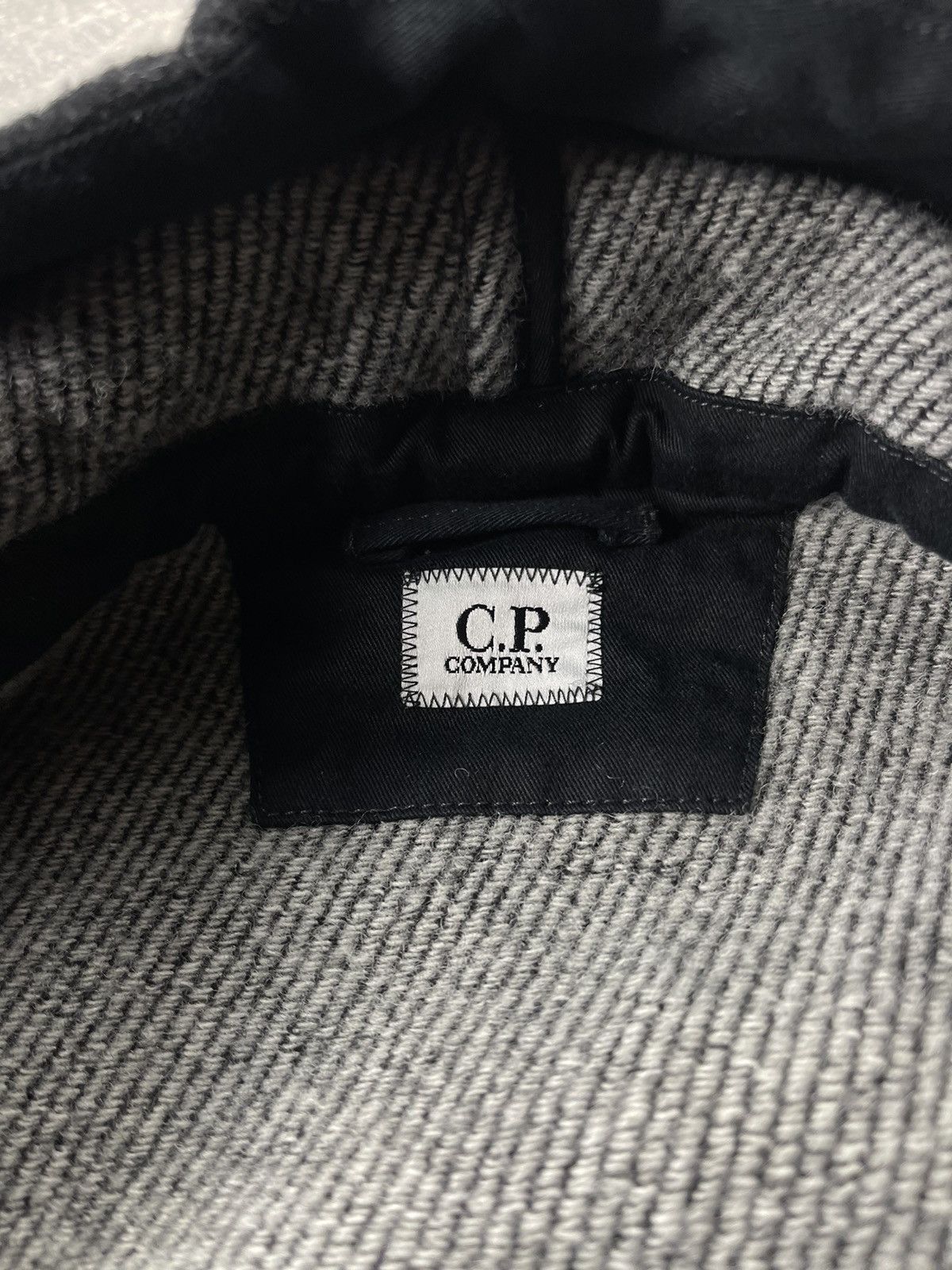 C.P. Company C.P. Company Wool C.P. Duffel Hooded Coat Black Grey Stripe Size US L / EU 52-54 / 3 - 18 Thumbnail