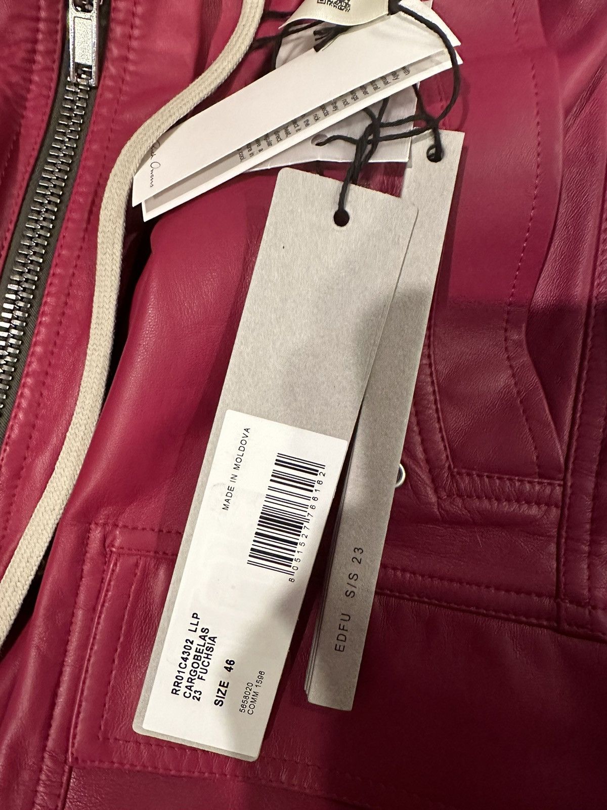 Rick Owens Rick Owen’s Jumbo Cargo Belas Leather Red Size US 30 / EU 46 - 3 Thumbnail