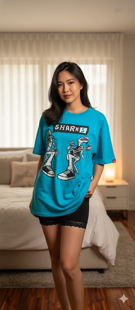 Japanese Brand e34 COOL🔥PUNK DRUNKERS sharks rock band punk Size US L / EU 52-54 / 3 - 1 Thumbnail
