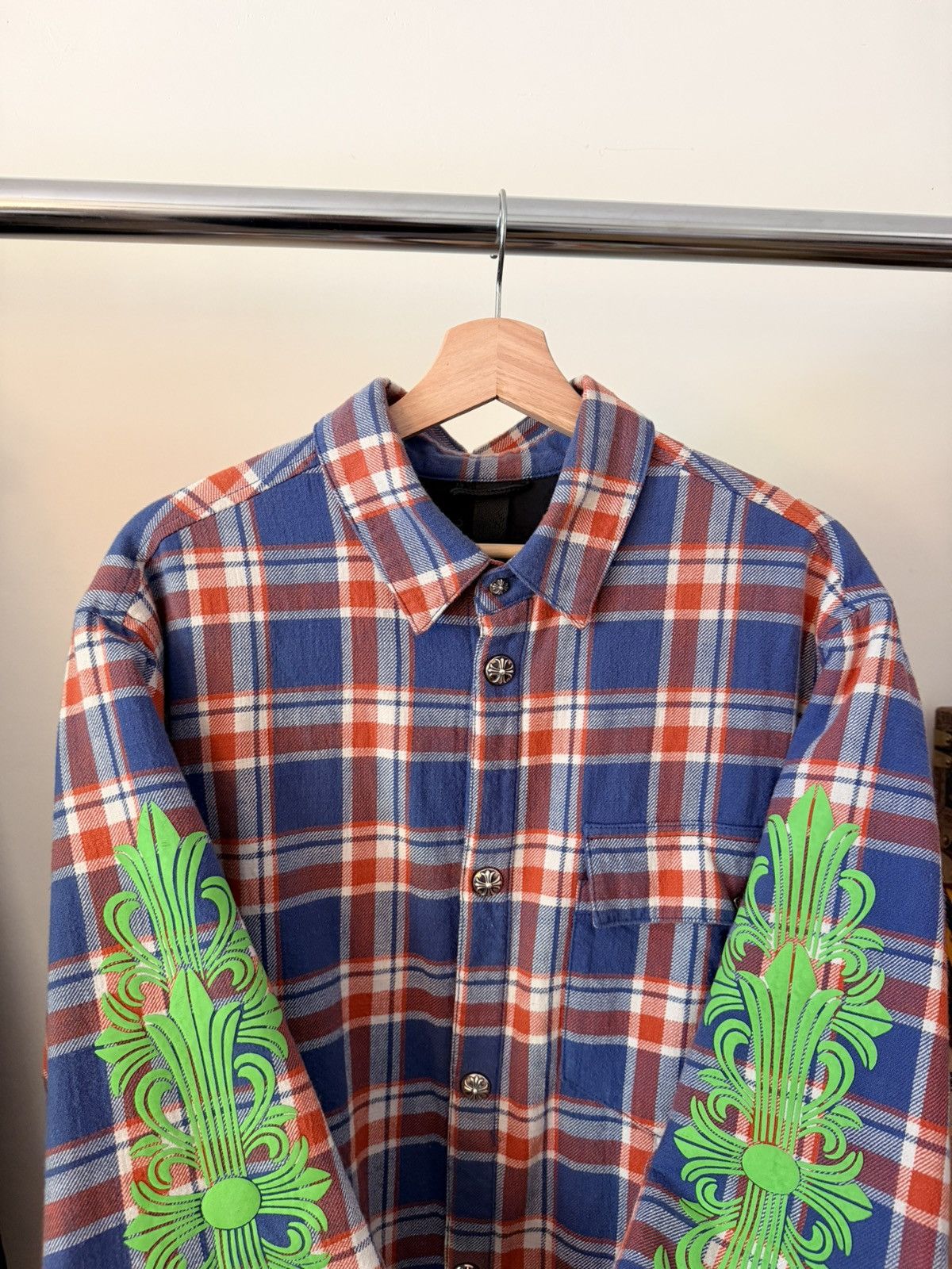 Chrome Hearts Chrome Heart Padded Flannel Button Up XL Size US XL / EU 56 / 4 - 3 Thumbnail