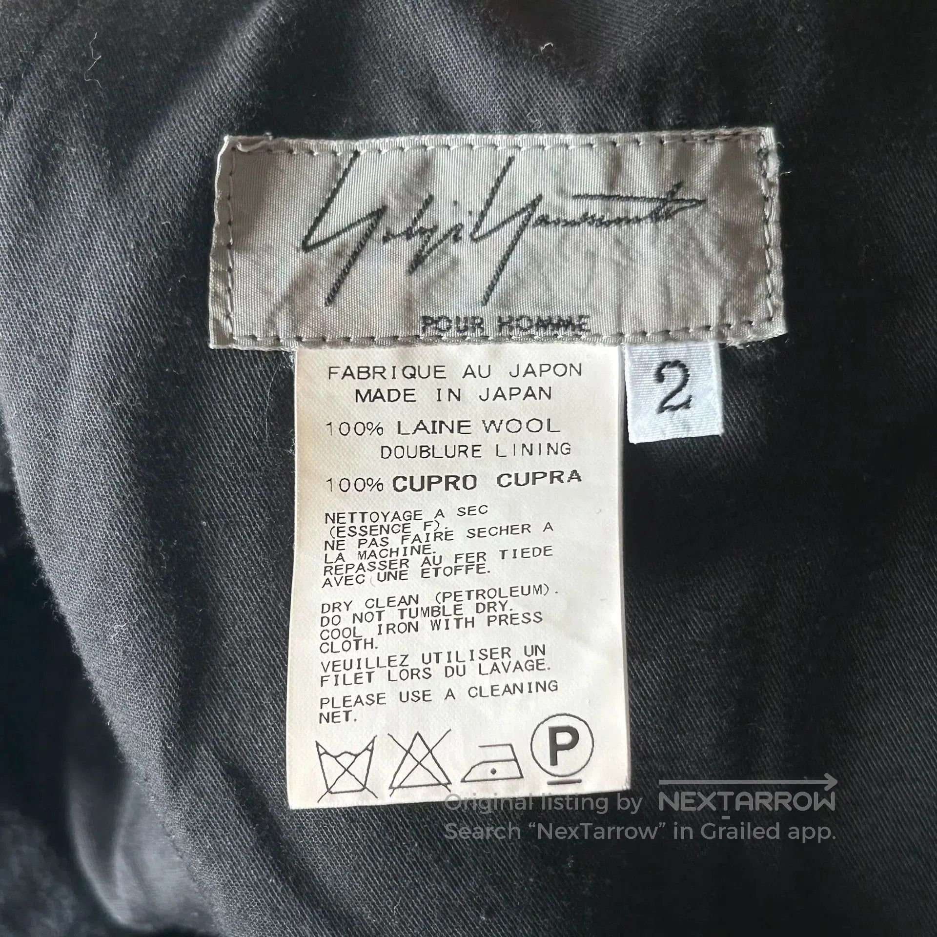 Yohji Yamamoto Yohji Yamamoto Black Wool Trousers. Size US 42 / EU 58 - 7 Thumbnail