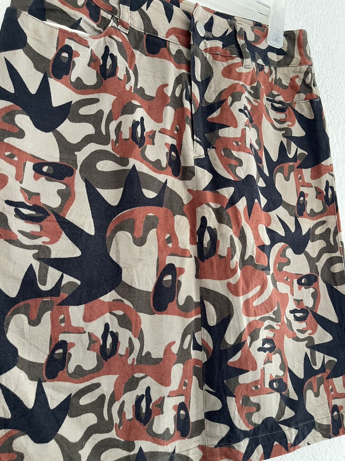 Designer × Jean Paul Gaultier Jean Paul Gaultier Fight Against Racism Camo Punk Skirt Size 28" / US 6 / IT 42 - 3 Thumbnail