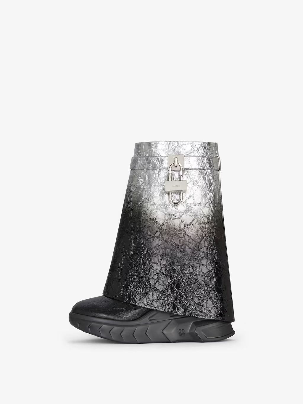 Givenchy o1w1db10525 Shark Lock Biker Ankle Boots in Multicolor Size US 8 / IT 38 - 2 Thumbnail