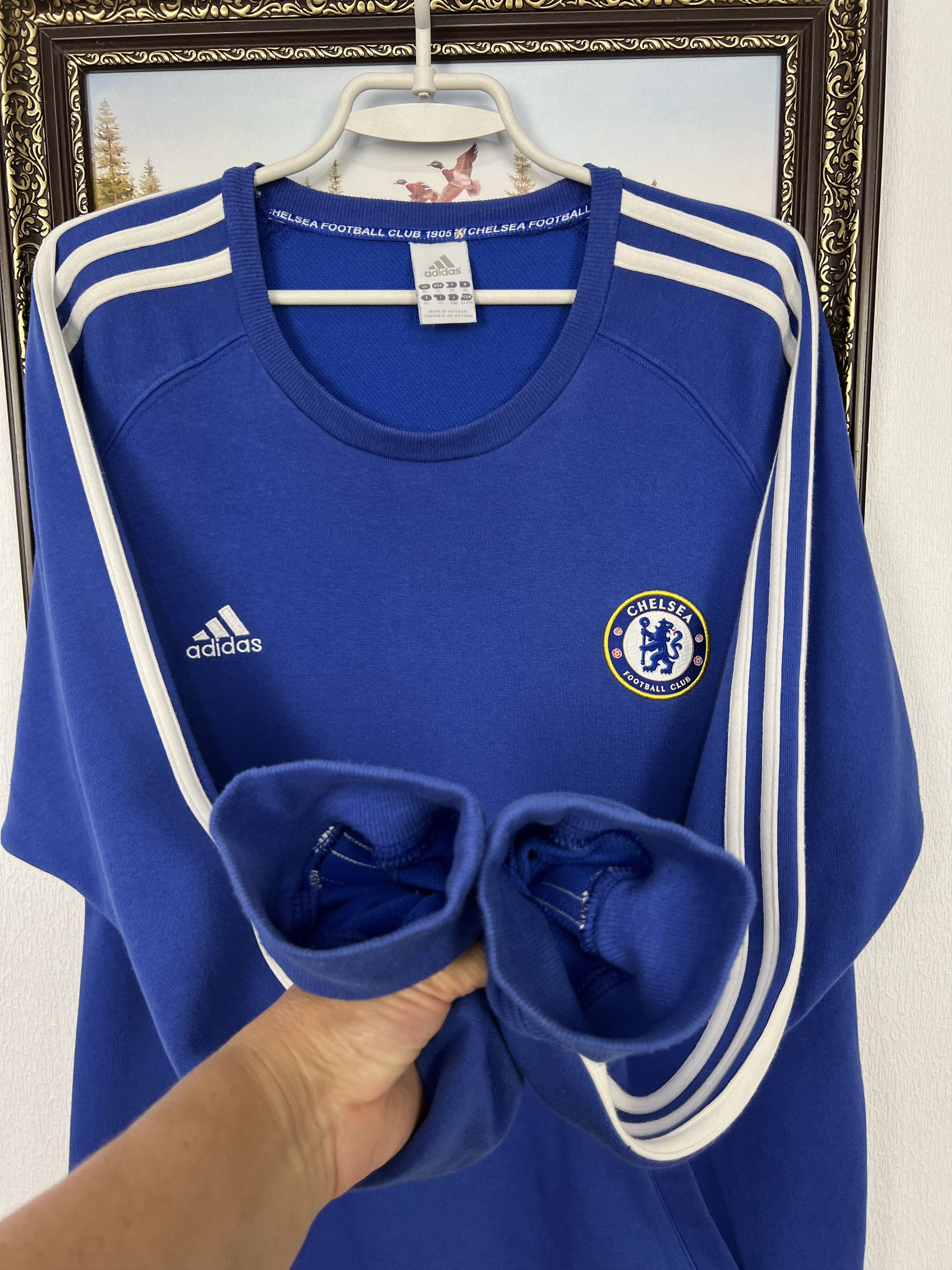 Adidas Vintage Adidas Chelsea Football Blue Sweatshirt Soccer Size US XL / EU 56 / 4 - 5 Thumbnail