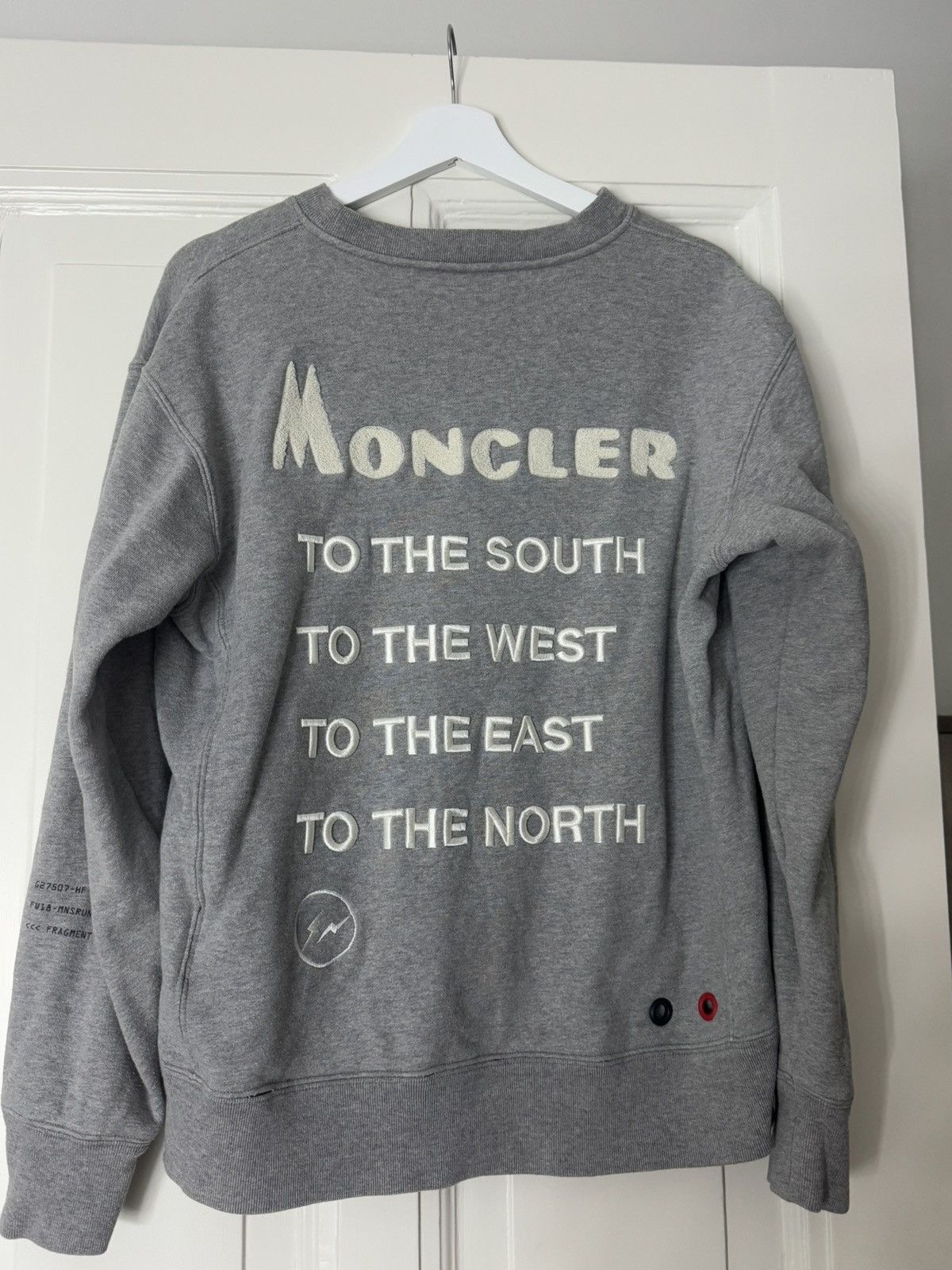 Moncler Moncler x Fragment Hiroshi Fujiwara Sweater – Grey – Rare Size US S / EU 44-46 / 1 - 1 Thumbnail