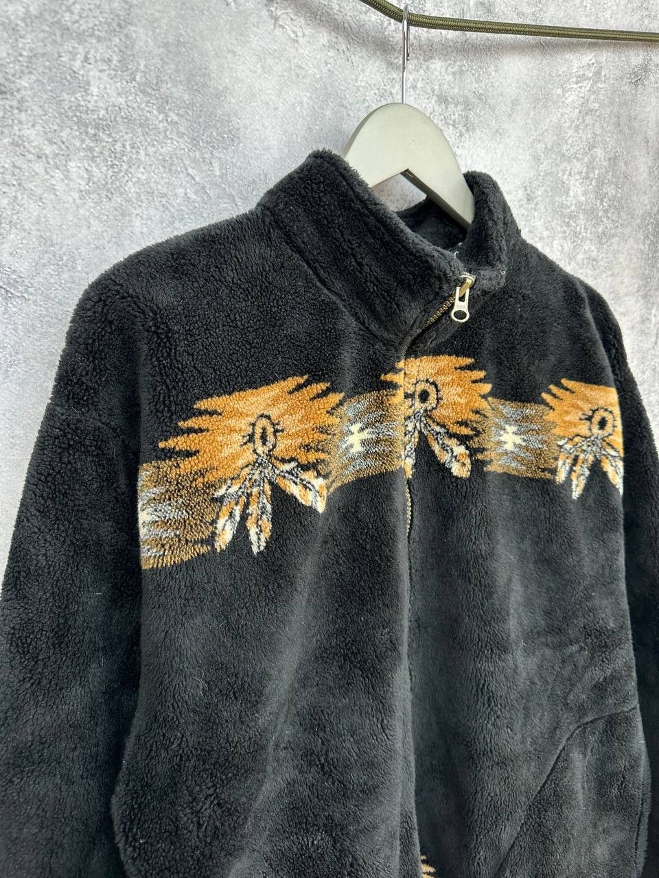 American Apparel Outback Trading Company "Bear" Native Pattern Fleece Jacket Size US L / EU 52-54 / 3 - 3 Thumbnail