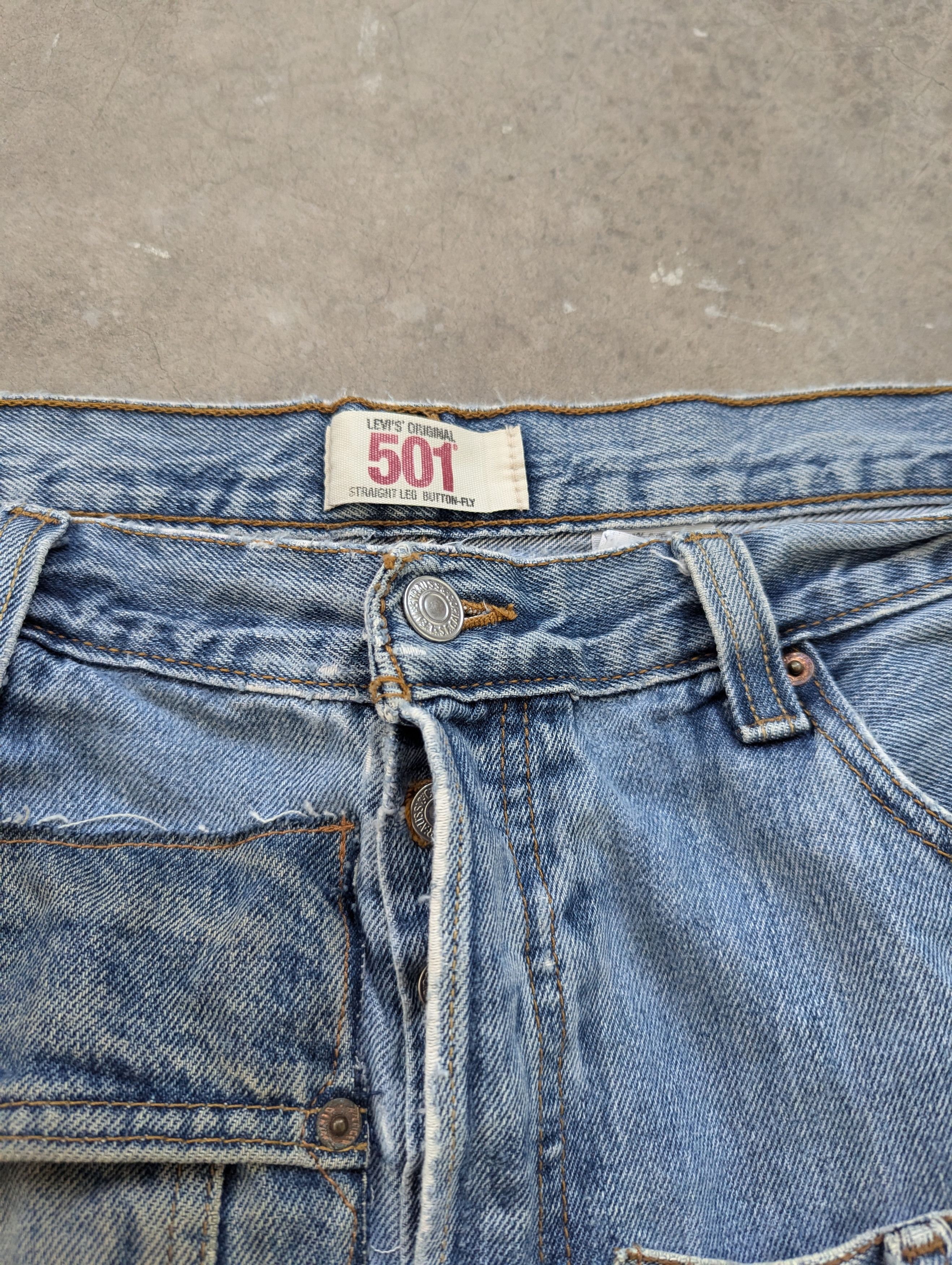 Japanese Brand × Levi's Vintage Levis 501 Distressed Japanese Archive Size US 35 - 11 Thumbnail