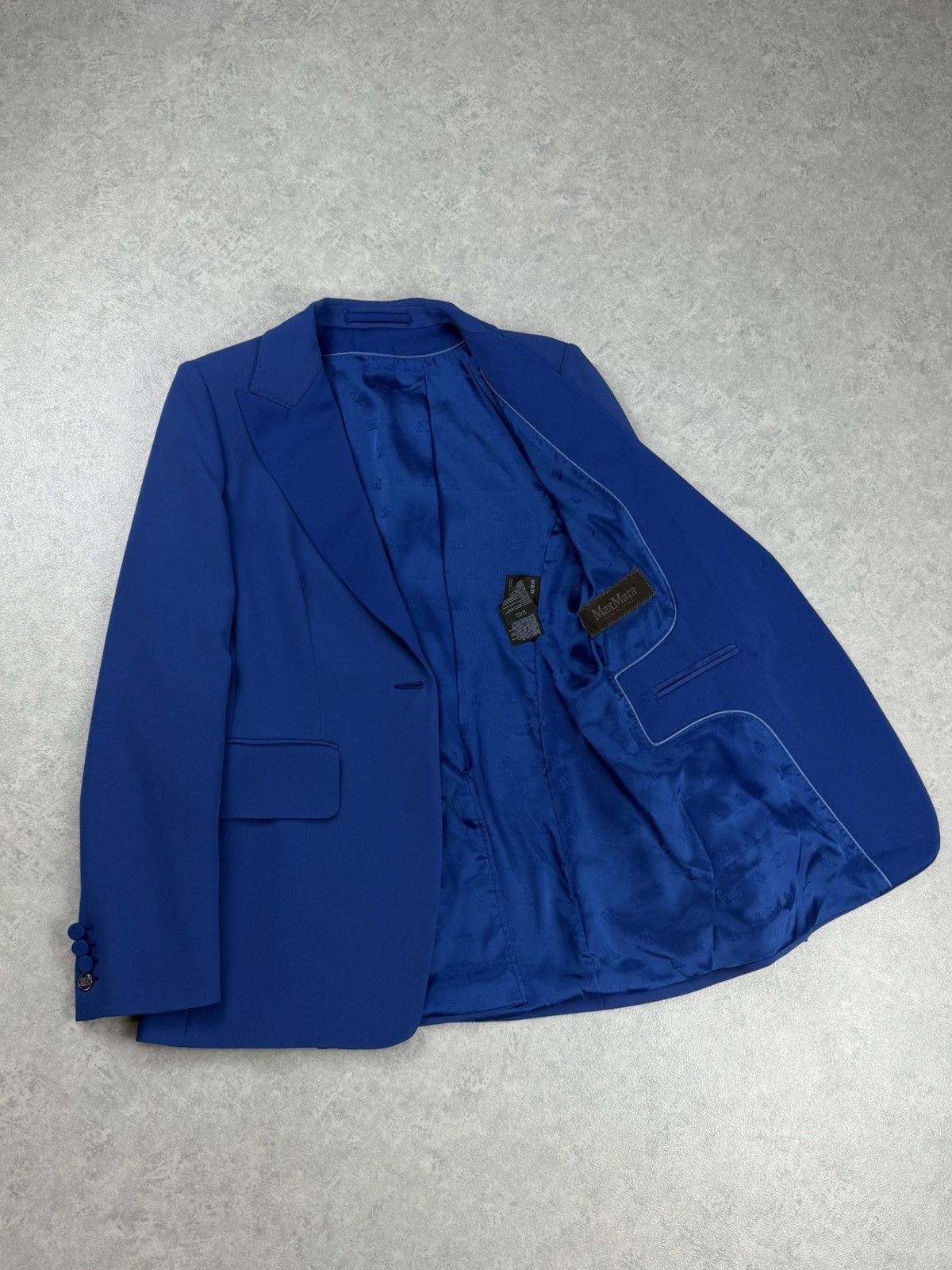 Max Mara Max Mara Blue Blazer Size 44 Italy Women’s Jacket Size M / US 6-8 / IT 42-44 - 7 Thumbnail