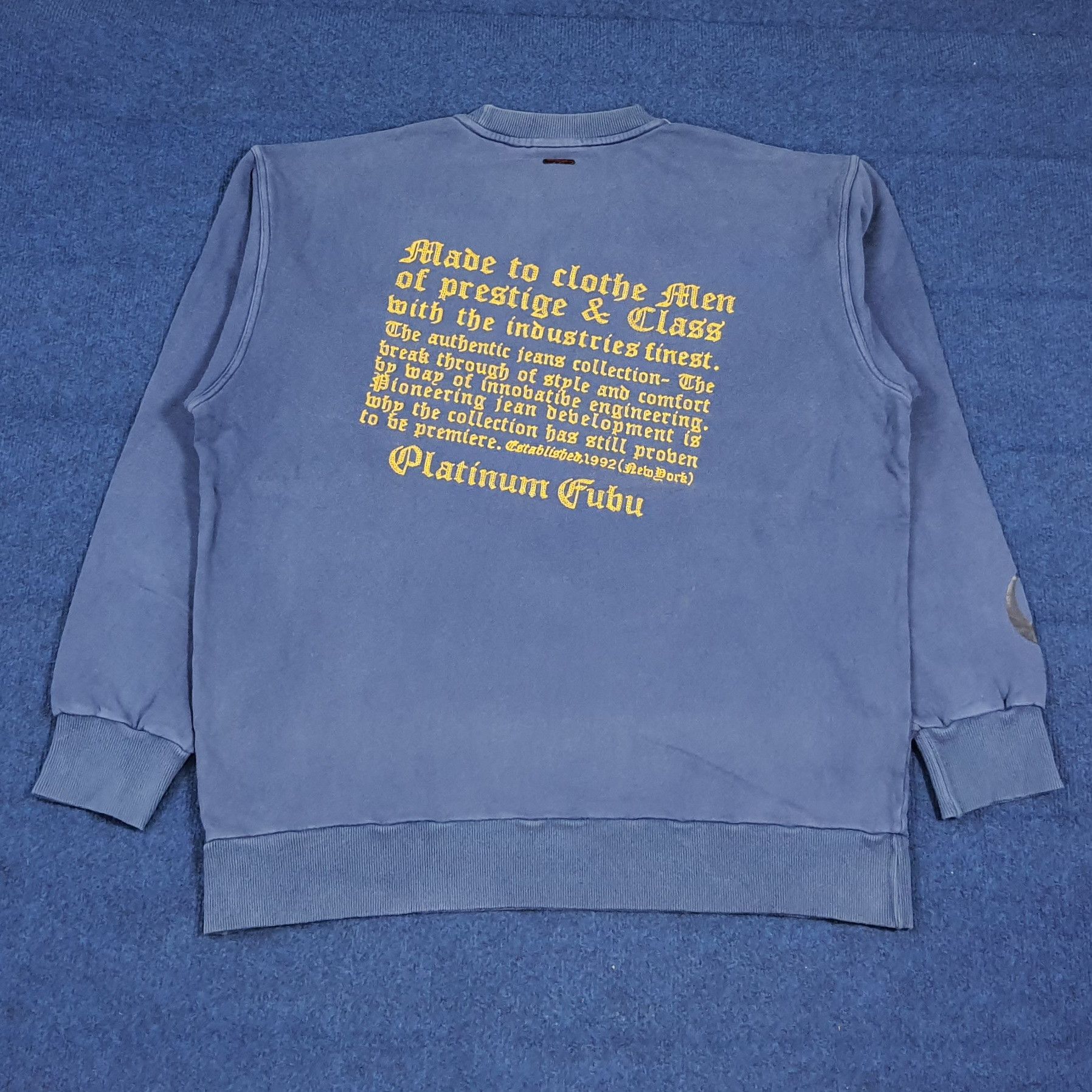 Fubu Vintage Platinum FUBU Streetwear Sweatshirt C283N1 Size US XL / EU 56 / 4 - 1 Thumbnail