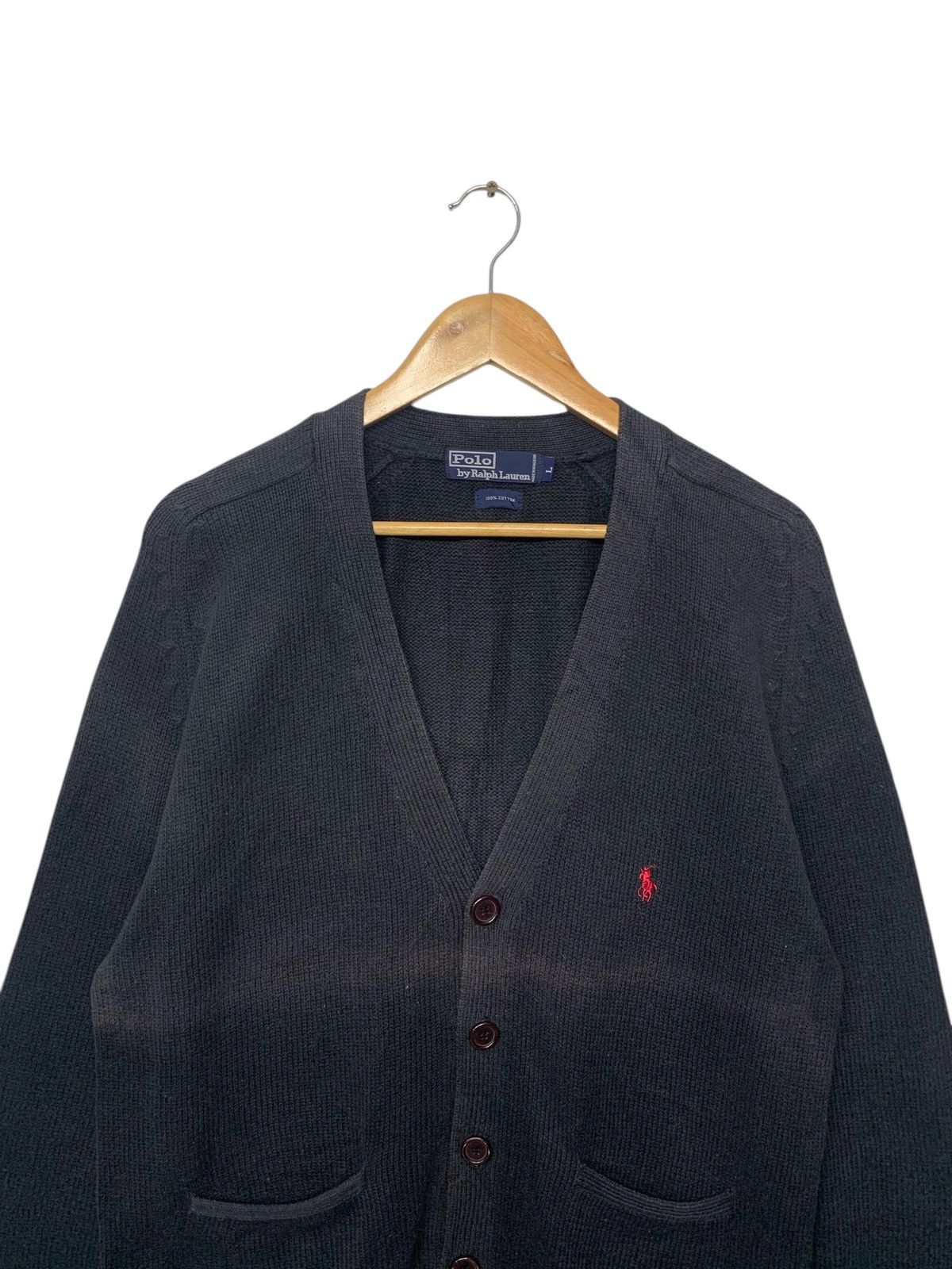 Polo Ralph Lauren Vintage 90's Polo Ralph Lauren Small Logo Knitwear Cardigan Size US L / EU 52-54 / 3 - 3 Thumbnail