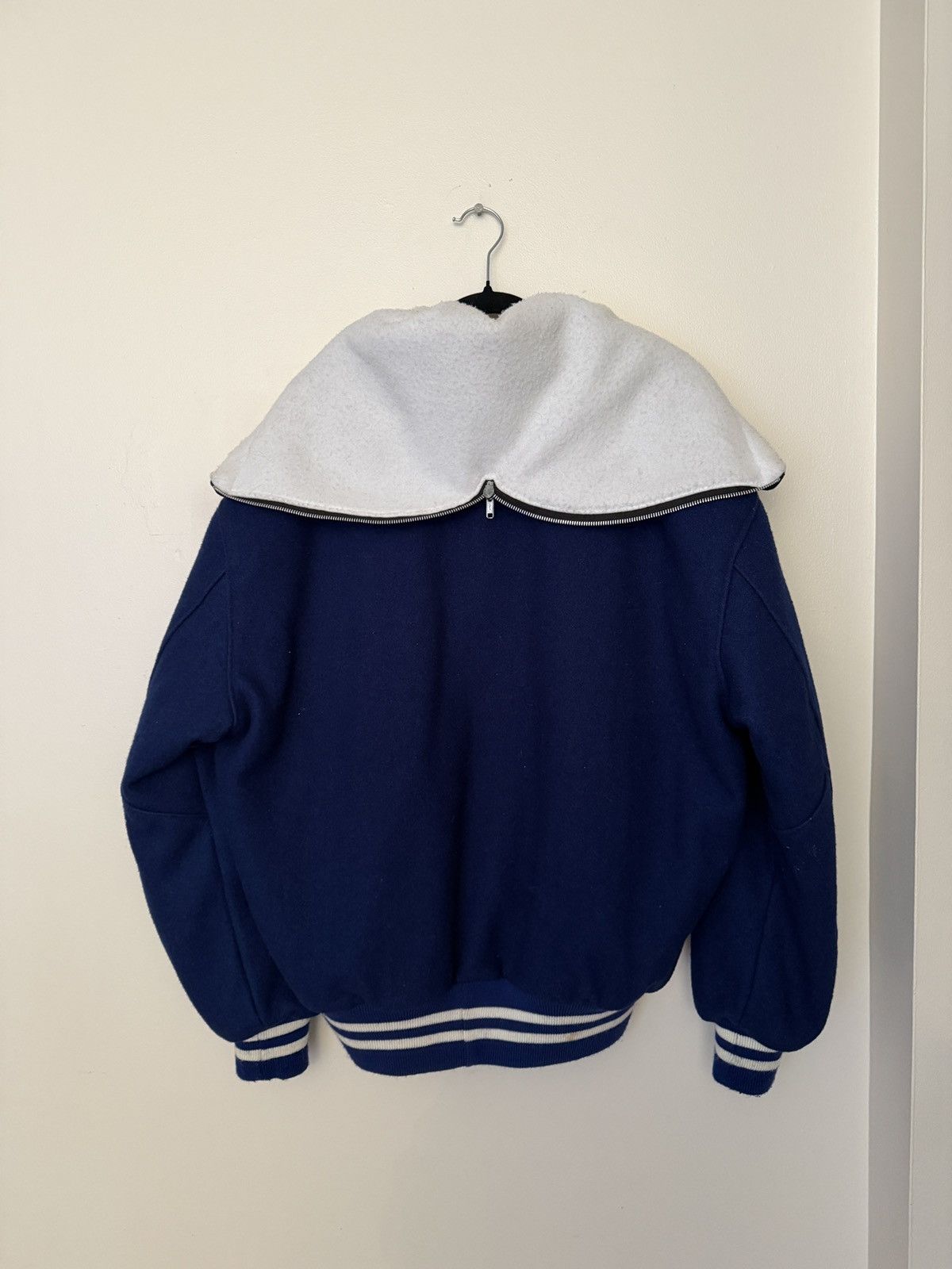 Delong Vintage Wool Delong Varsity jacket with zip hood Size US XL / EU 56 / 4 - 2 Thumbnail