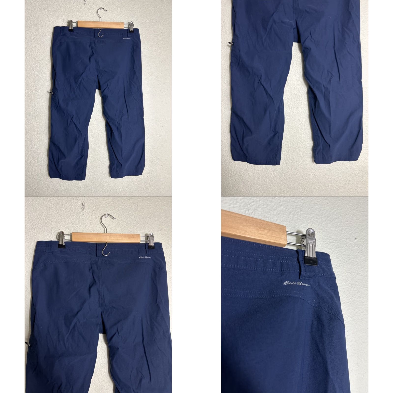Eddie Bauer Eddie Bauer Pants Womens 10 Capri Navy Blue 33x20 Hiking Water Resistant Logo Casual Travel Regular Straight Womens Size 32" / US 10 / IT 46 - 8 Thumbnail