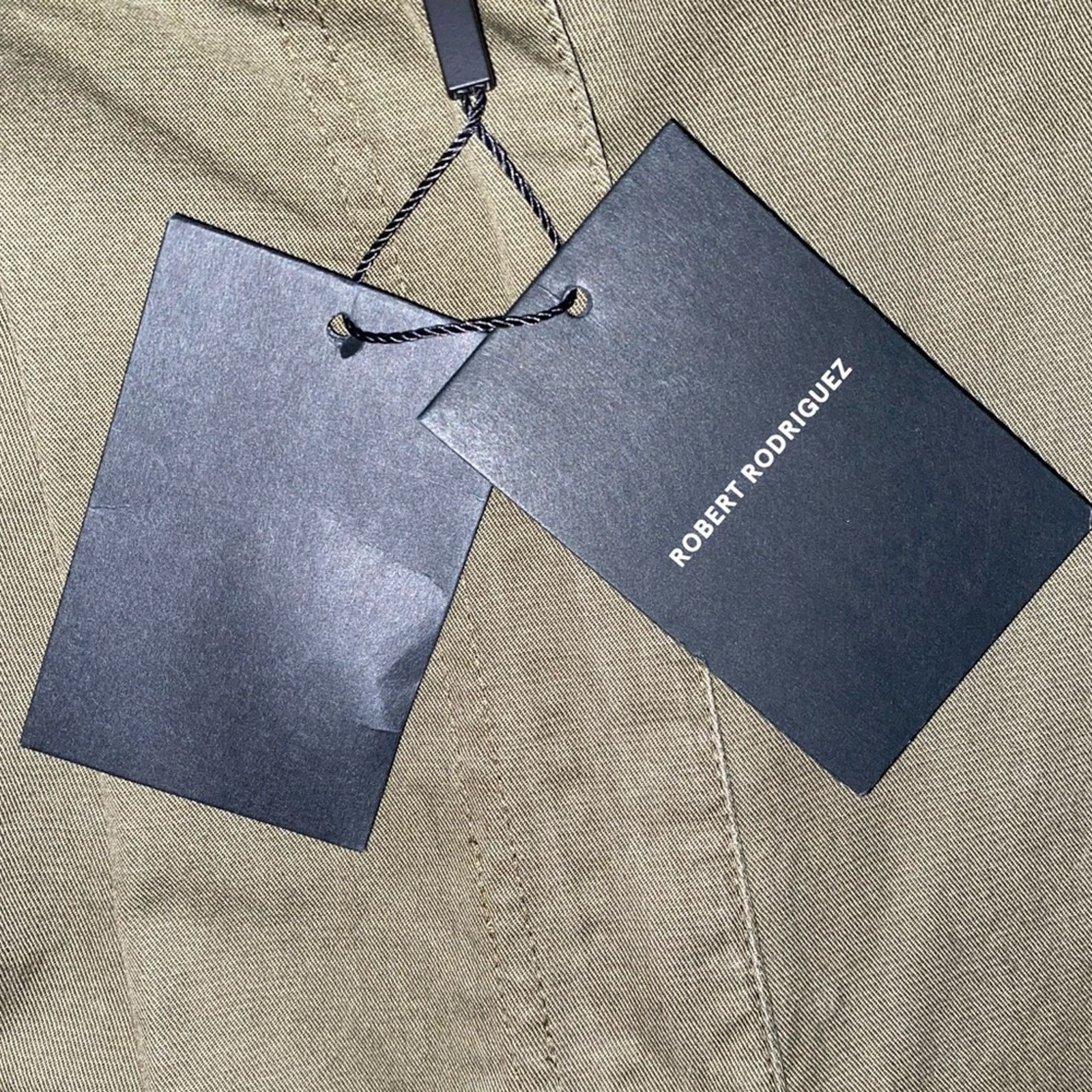 Robert Rodriguez New Robert Rodriguez $295 Maggie Twill Culottes Olive 4 Size 29" - 7 Thumbnail