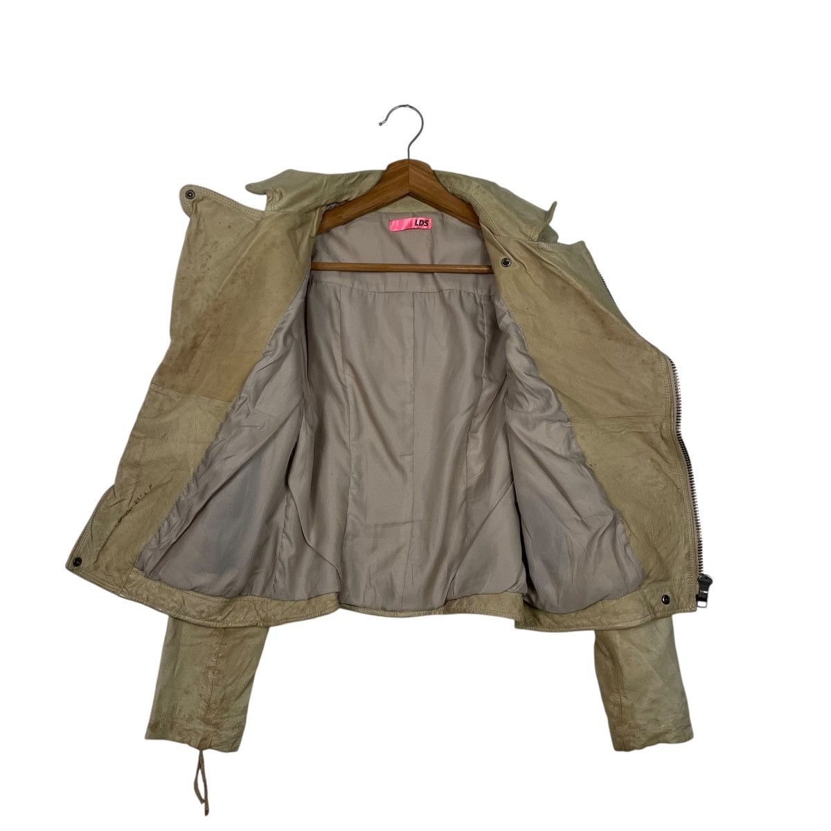 Japanese Brand Japanese Brand LDS Double Colar Biker Leather Jacket Size XS / US 0-2 / IT 36-38 - 11 Thumbnail