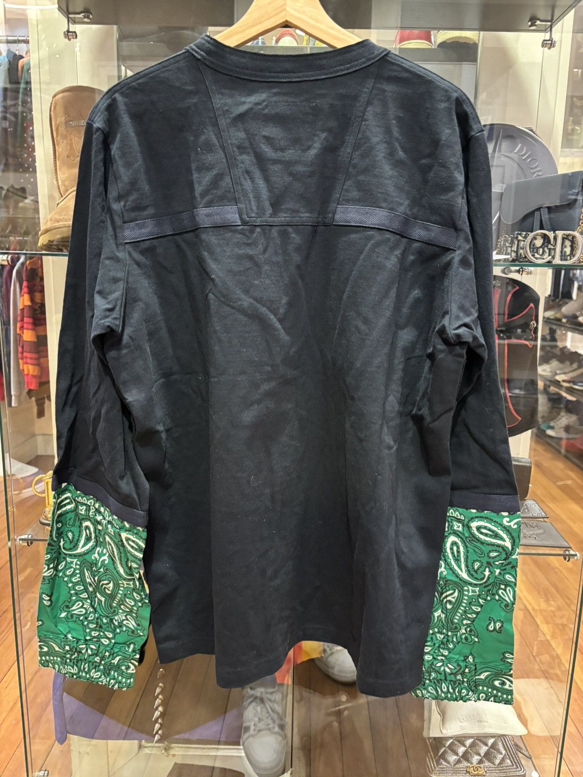 Sacai Sacai Bandana Sleeve LS Size US XL / EU 56 / 4 - 2 Thumbnail