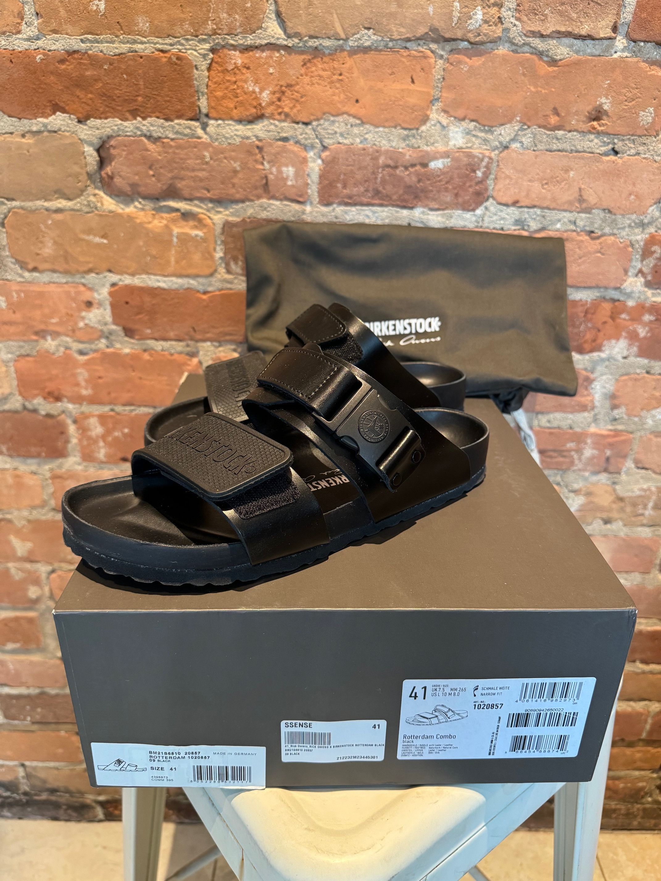 Rick Owens x Birkenstock Rotterdam Combo Sandals