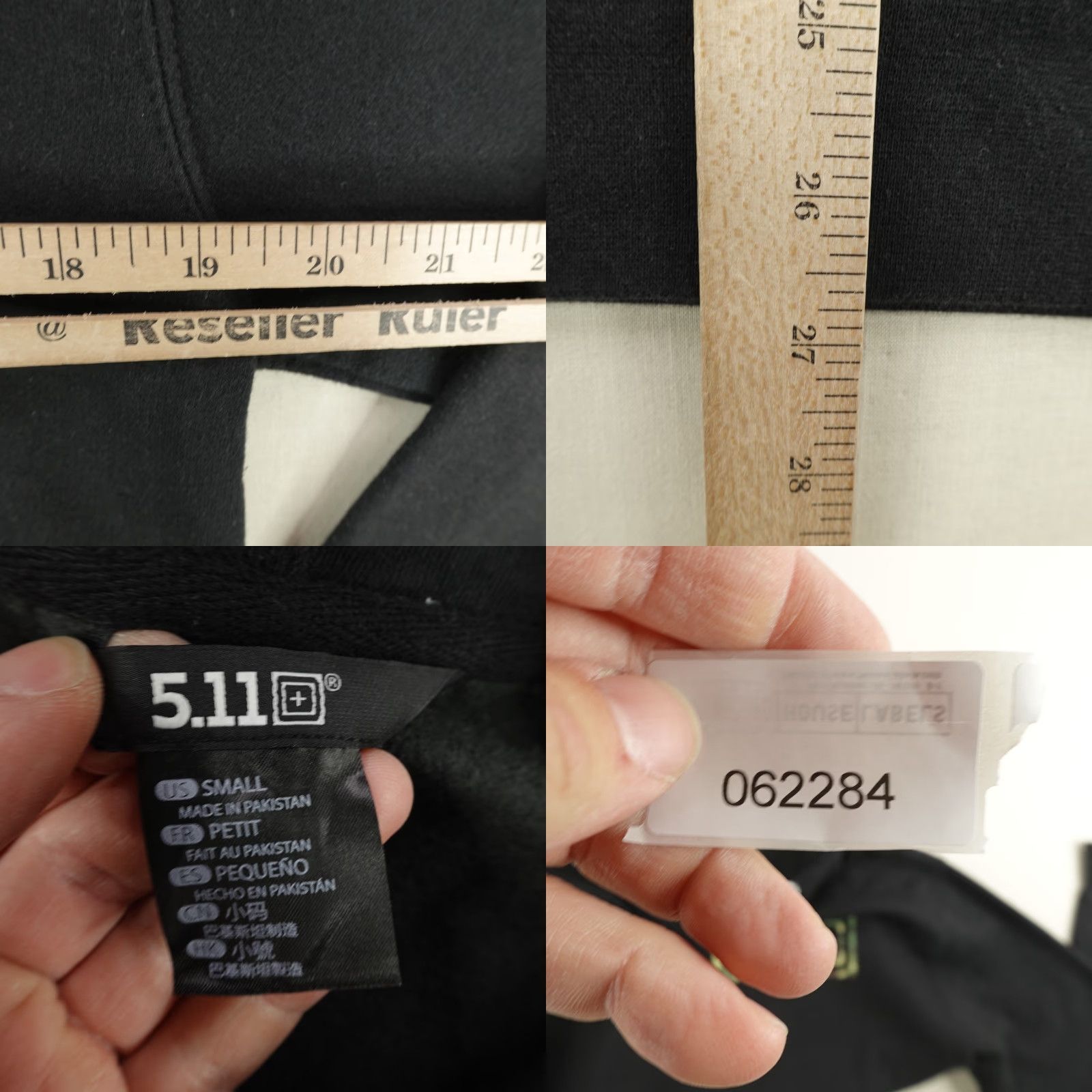 Vintage 5.11 Tactical Hoodie Mens Small Black Camo Logo Pullover Sweatshirt Sweater Size US S / EU 44-46 / 1 - 8 Thumbnail
