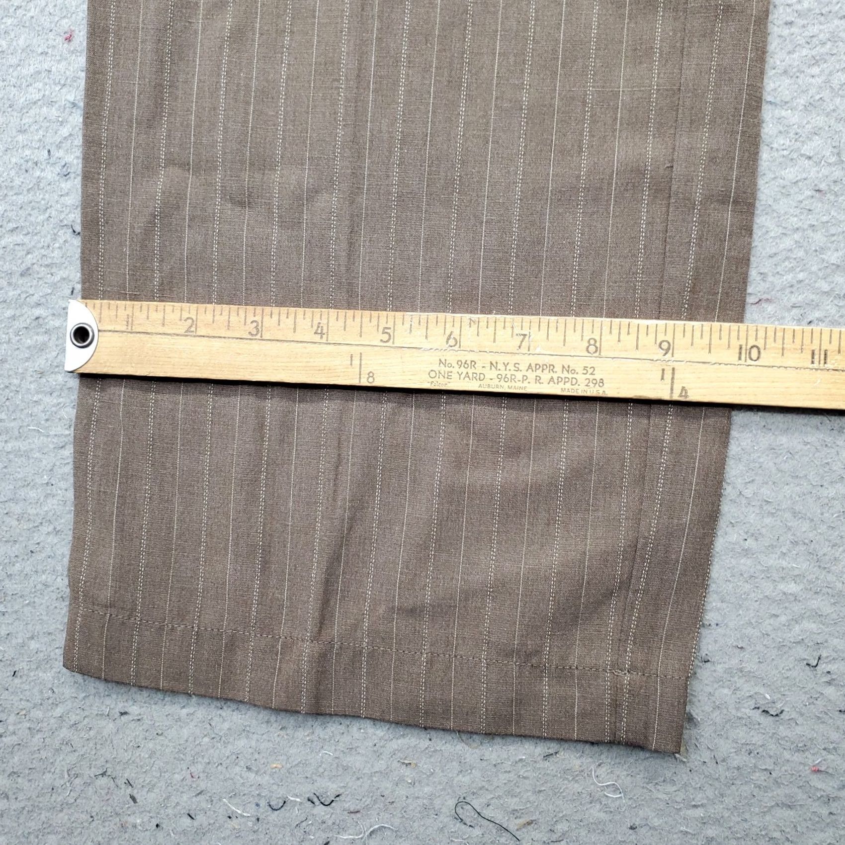 J. Jill J. Jill Dress Pants Womens Size 14 Brown Pinstripe Low Waist Stretch Relaxed Fit Pants Size 36" / US 14 / IT 50 - 5 Thumbnail