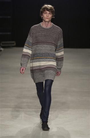 image of Raf Simons Aw04 Waves Oversized Knit, Men's (Size Small)