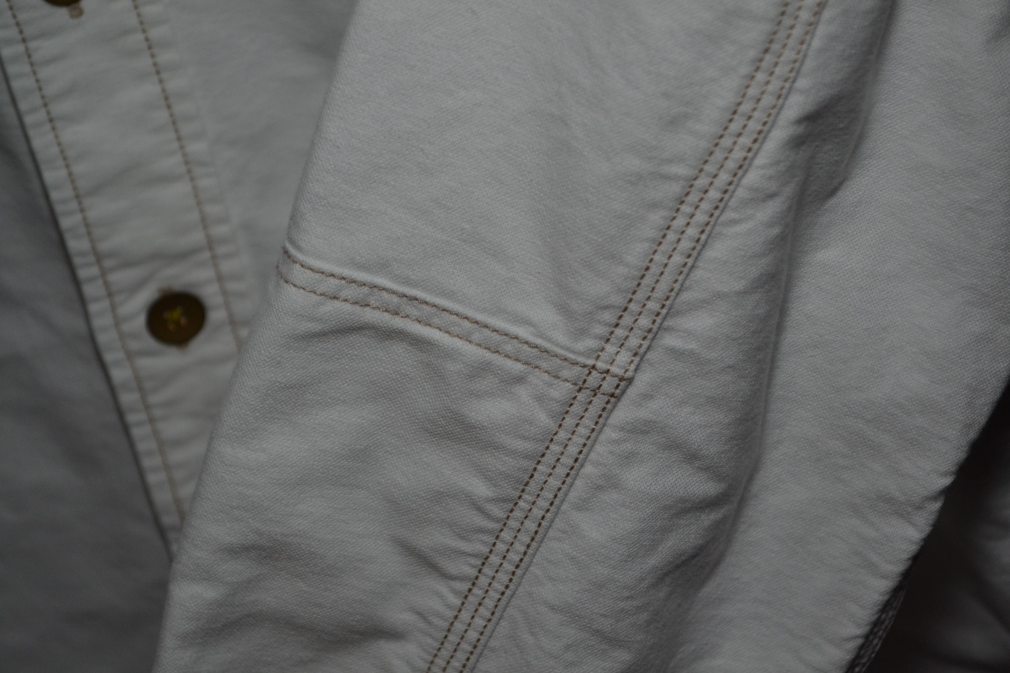 Paul Smith Paul Smith Red Ear Japan Workwear M White Thick Cotton Shirt Size US M / EU 48-50 / 2 - 6 Thumbnail