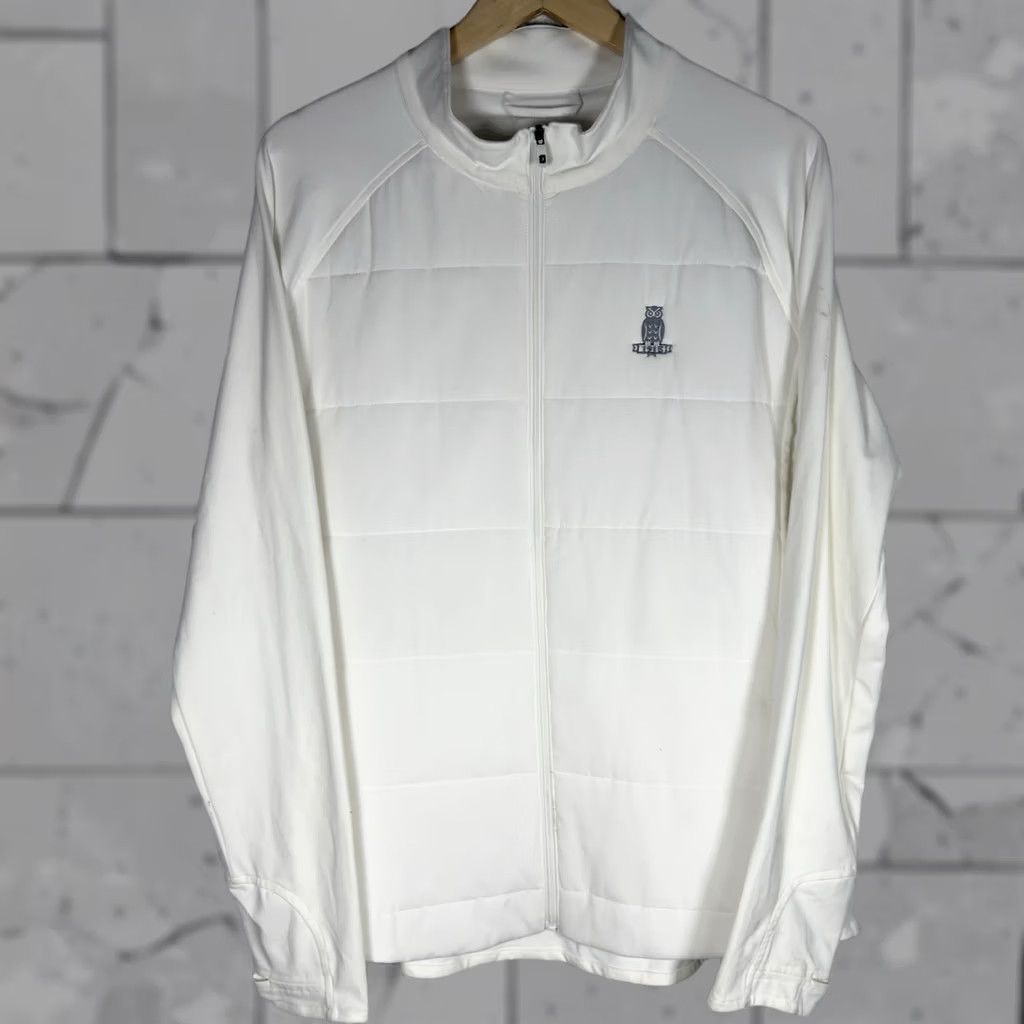 Footjoy FootJoy Jacket Mens XL White Full Zip Quilted 100% Polyester Windbreaker Size US XL / EU 56 / 4 - 1 Thumbnail