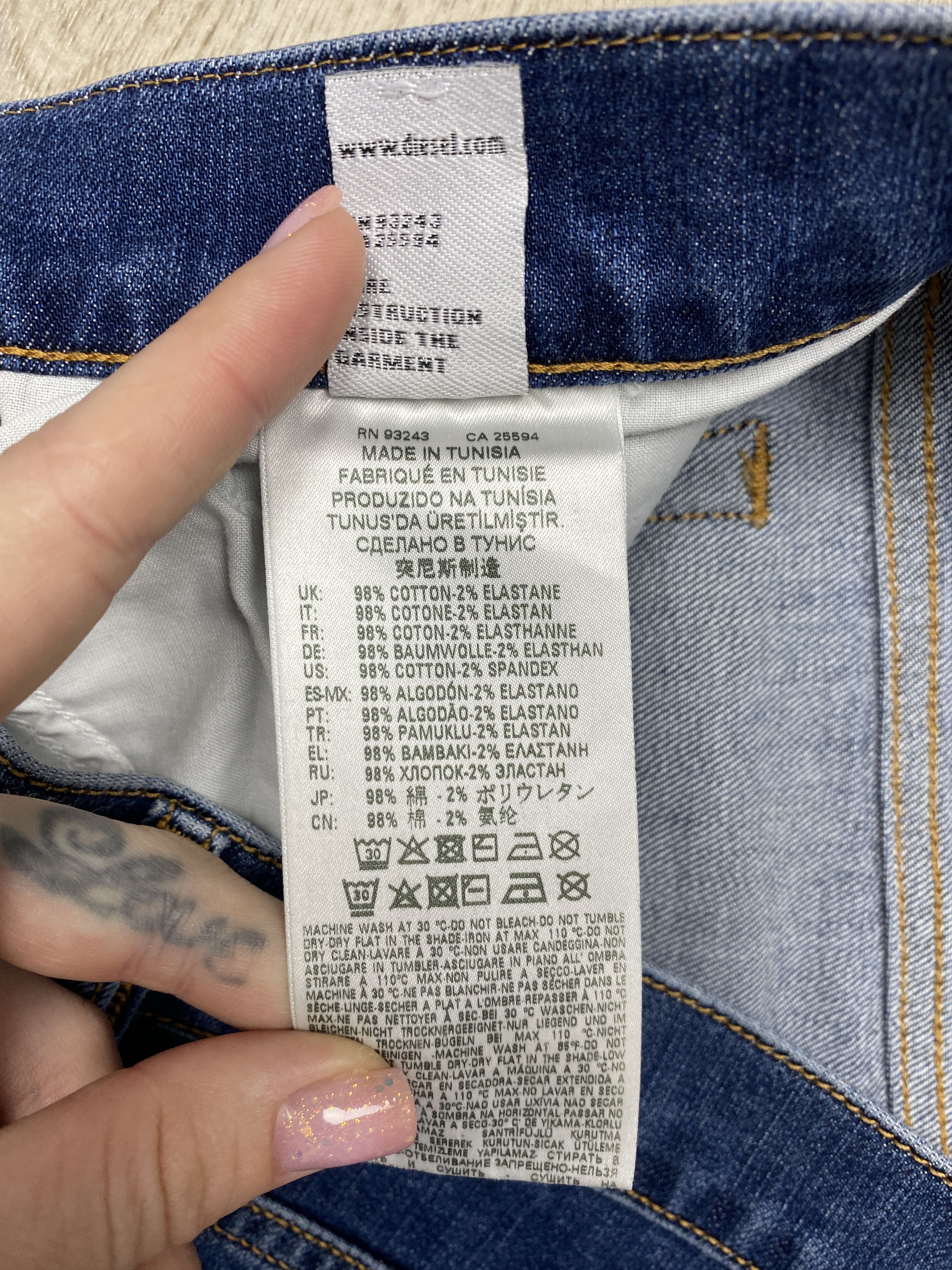 Diesel Diesel D-Mihtry Vintage Mens Denim Pants Jeans Size US 34 / EU 50 - 6 Thumbnail