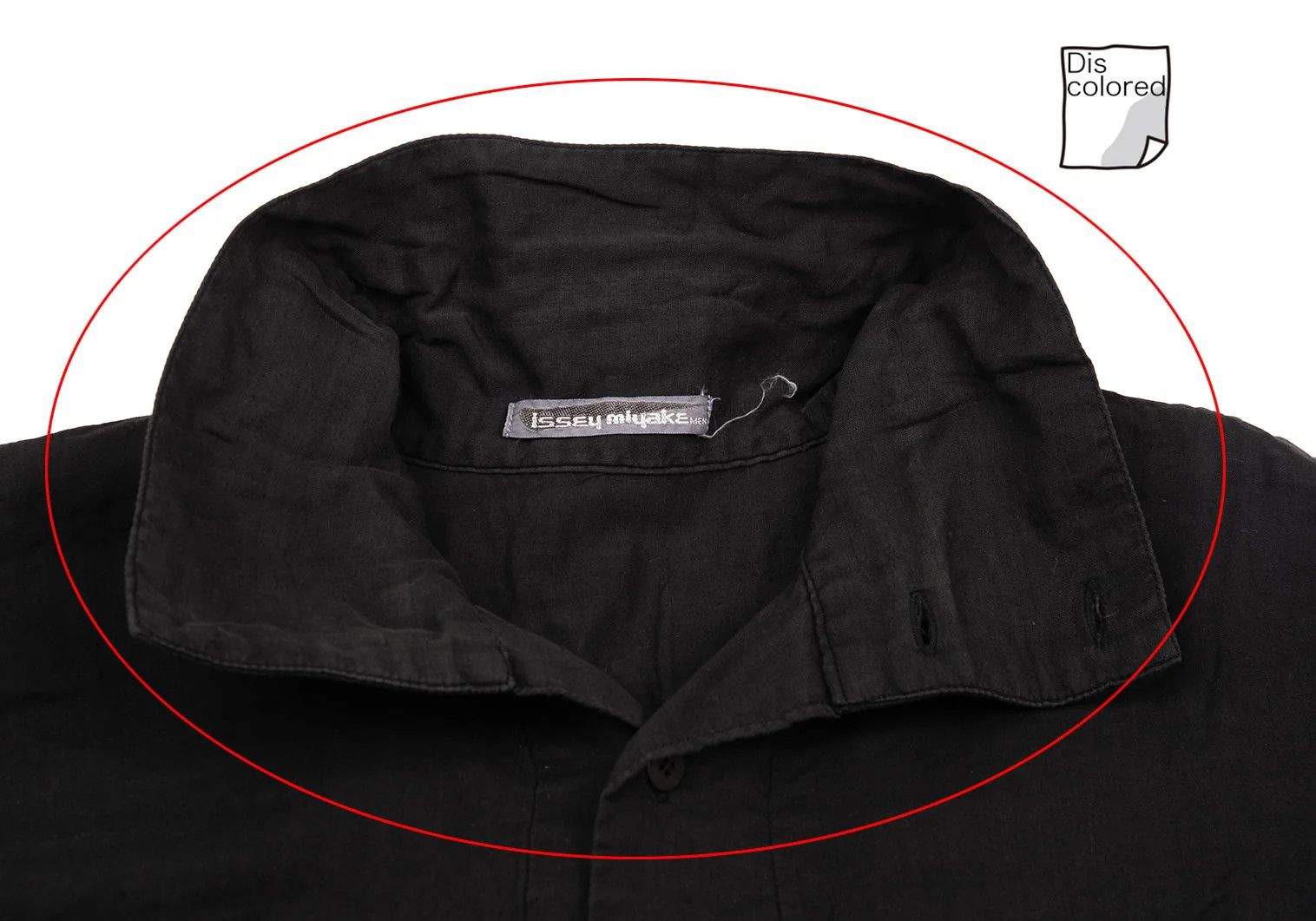 Issey Miyake High-Neck Cotton Gauze Shirt in Black, Size L Size US L / EU 52-54 / 3 - 4 Thumbnail