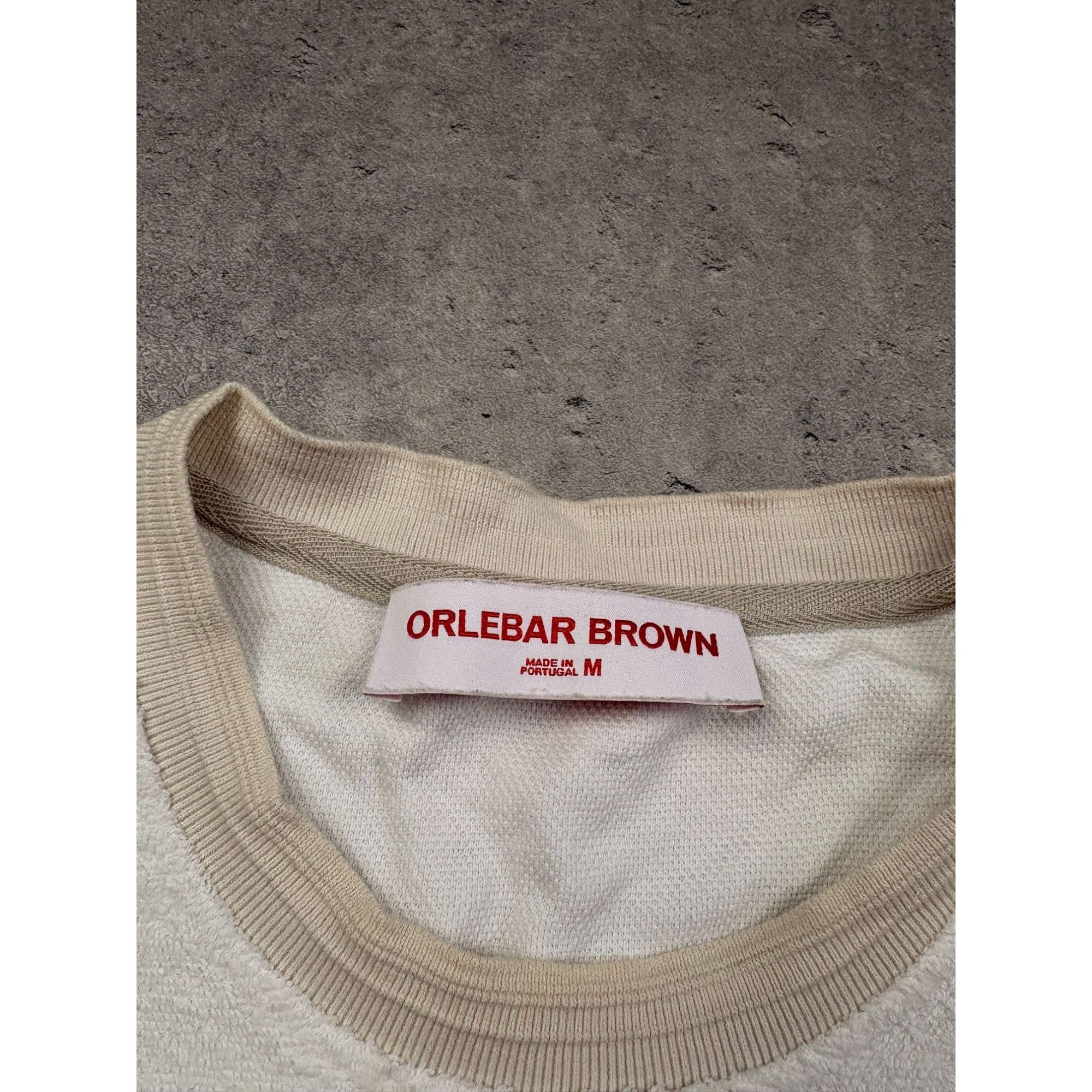 Orlebar Brown ORLEBAR BROWN Cream Terry Cloth Sweatshirt Size M Made in Po Size US M / EU 48-50 / 2 - 4 Thumbnail