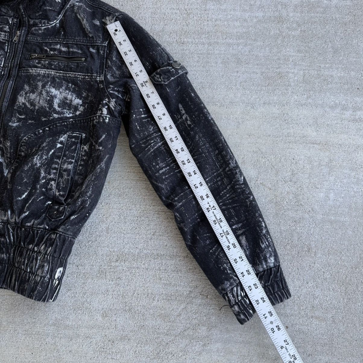 Jaded London Jaded London Gunmetal Marshal Distressed Denim Jacket Size US S / EU 44-46 / 1 - 3 Thumbnail