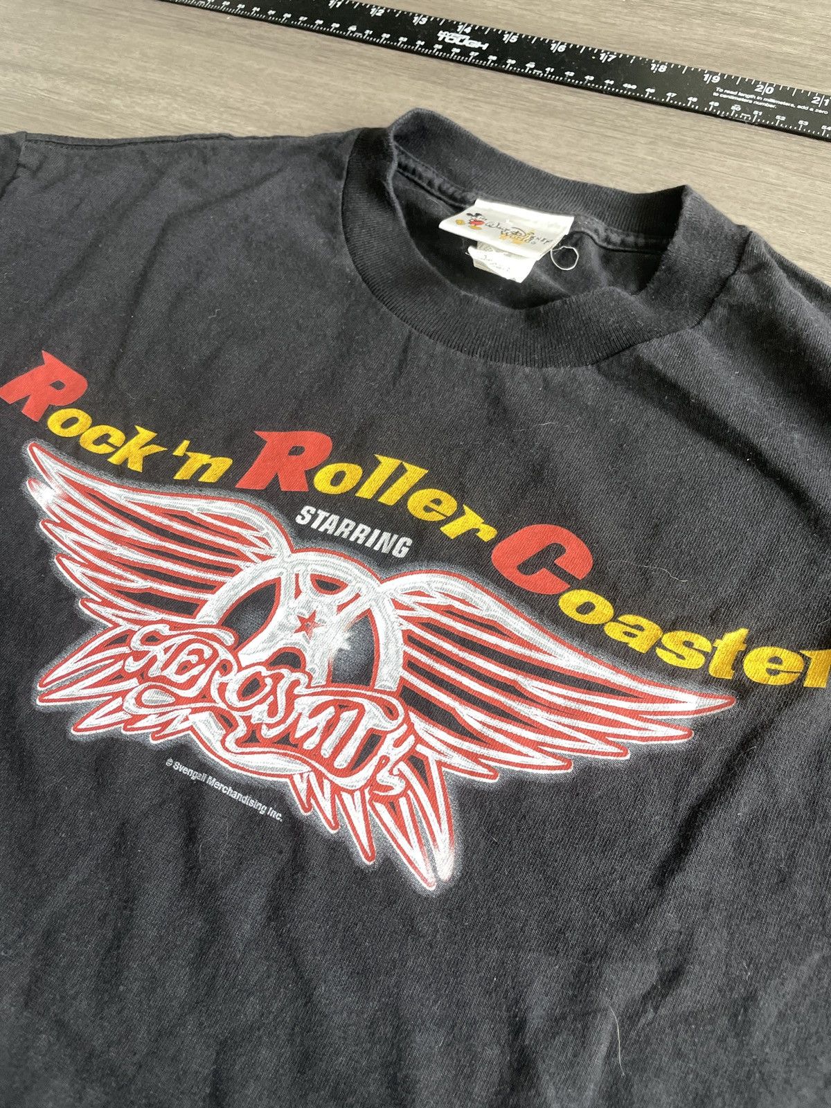 Disney VTG Aerosmith Rock & Roller Coaster “Roadie” T-shirt (Sz.L) Size US L / EU 52-54 / 3 - 2 Thumbnail
