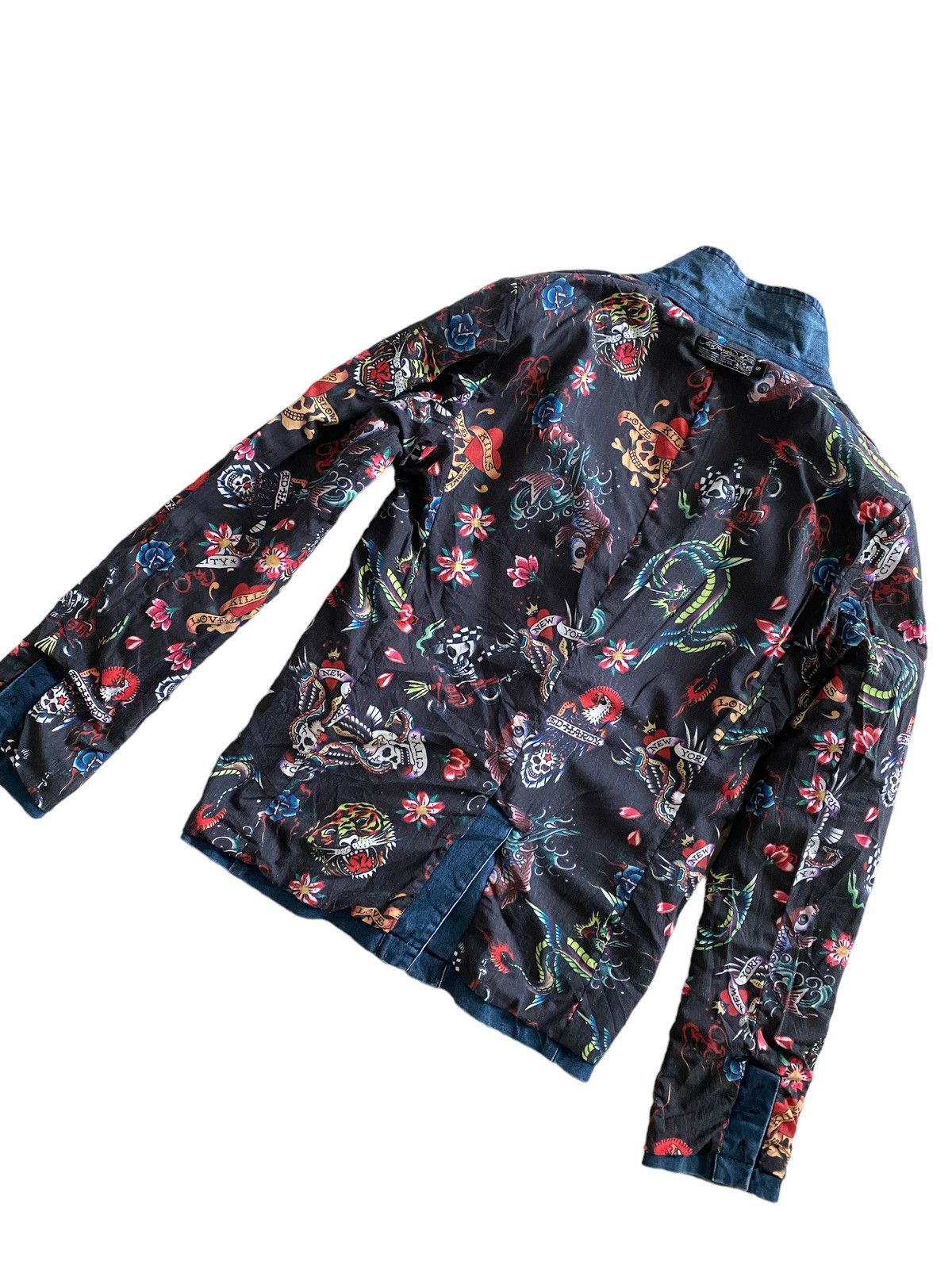 Christian Audigier Ed hardy Christian Audigier Fullprint Vintage Jacket Rare Size US S / EU 44-46 / 1 - 5 Thumbnail