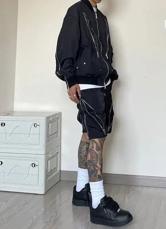Japanese Brand × Vintage Streetwear Zipper Retro Design Shorts Y2k Size US 30 / EU 46 - 5 Thumbnail