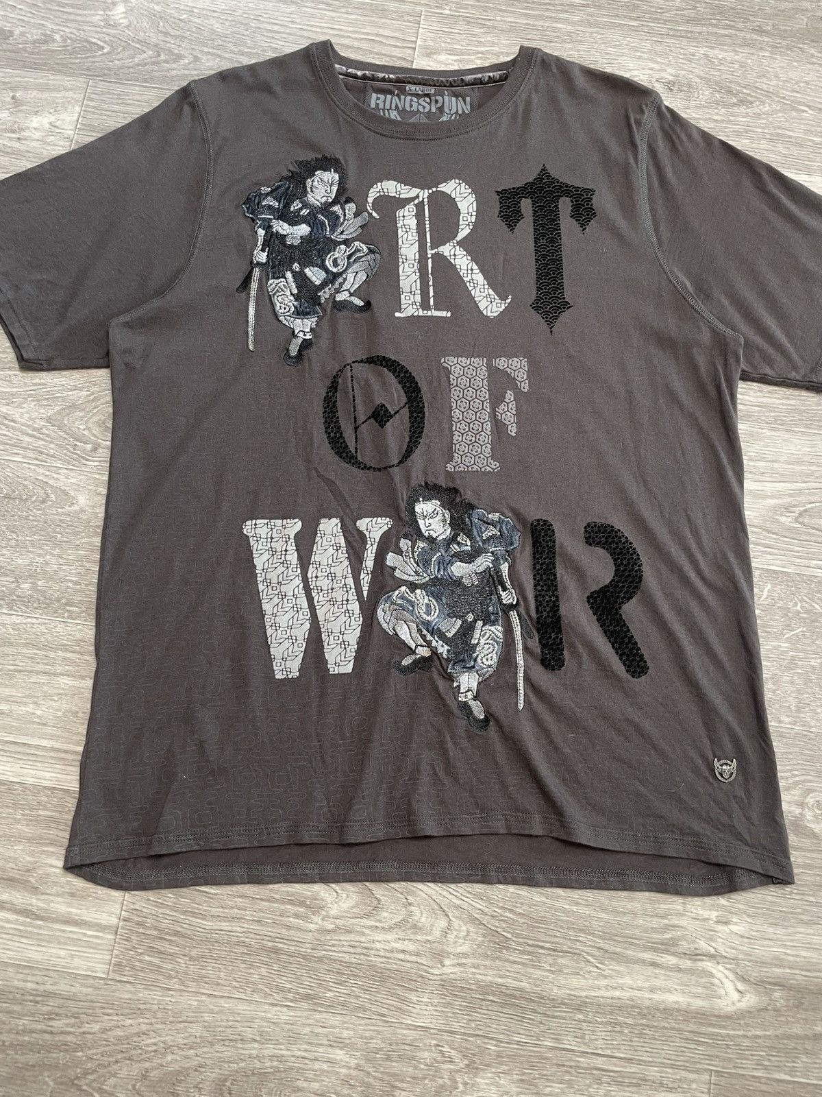 Ringspun Vintage Ringspun Art Of War Embroidered Samurai Japan Tee Size US XL / EU 56 / 4 - 3 Thumbnail