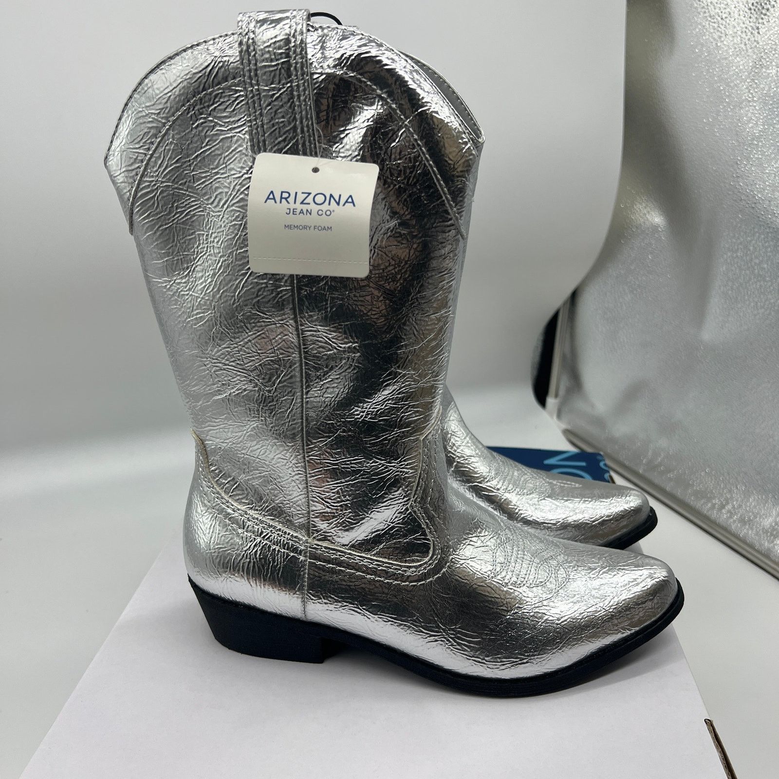 Other Arizona Jean Co Womens Western Heel Bootie Size US 7 / IT 37 - 7 Thumbnail