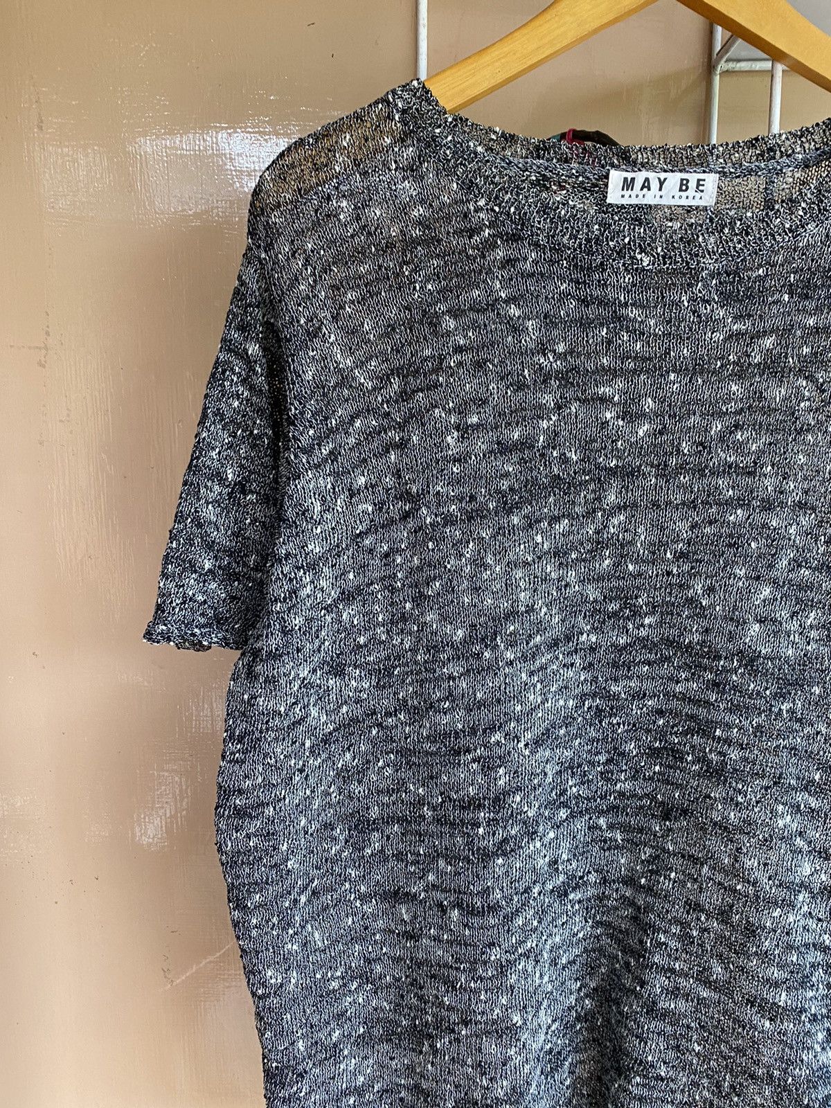 Issey Miyake × Japanese Brand 🖤BLACKDAY🖤Maybe Fishnet Knitted Avantgarde Isseymiyake Size US L / EU 52-54 / 3 - 3 Thumbnail