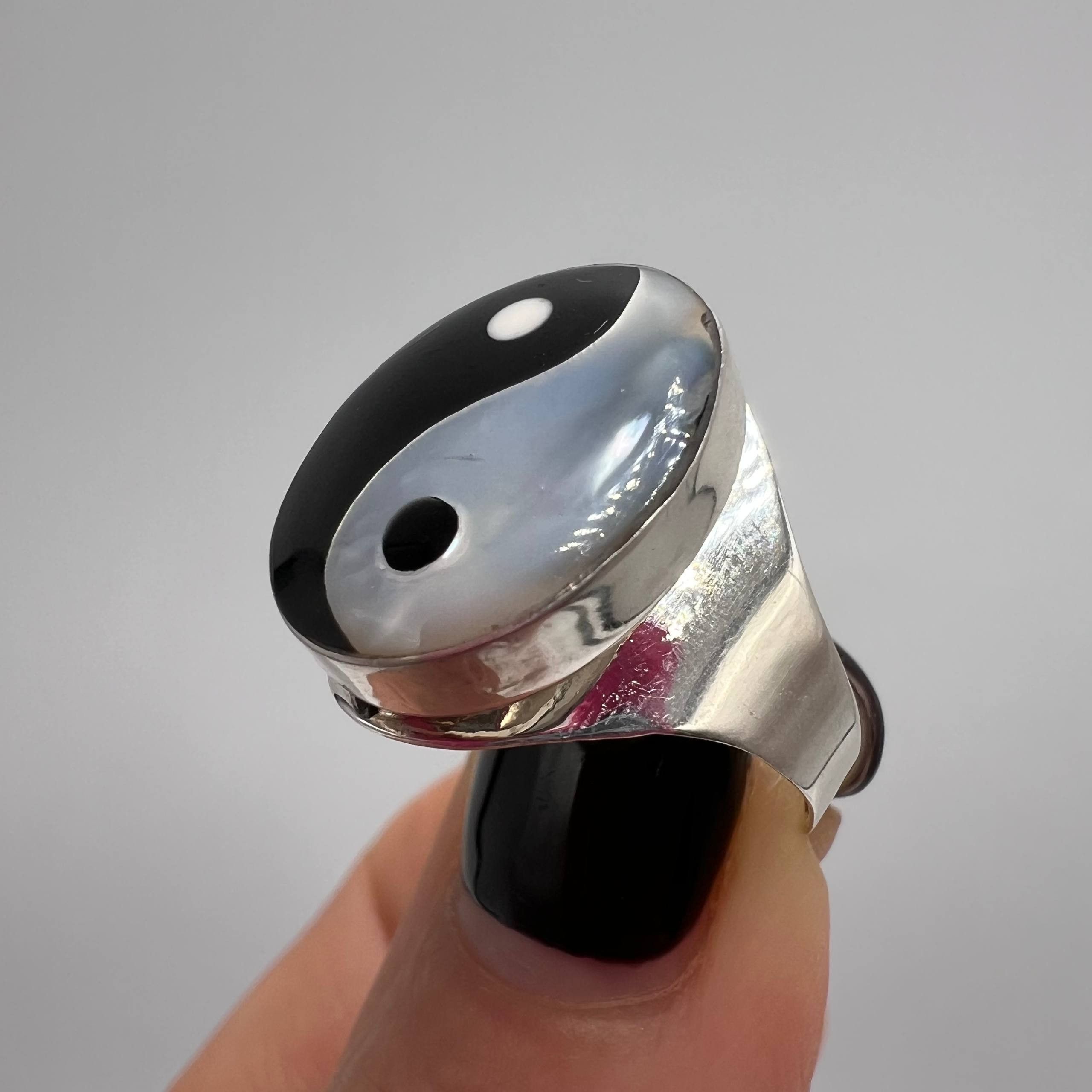 Sterling Silver Sterling Silver 925 Yin Yang Ring Size ONE SIZE - 8 Thumbnail
