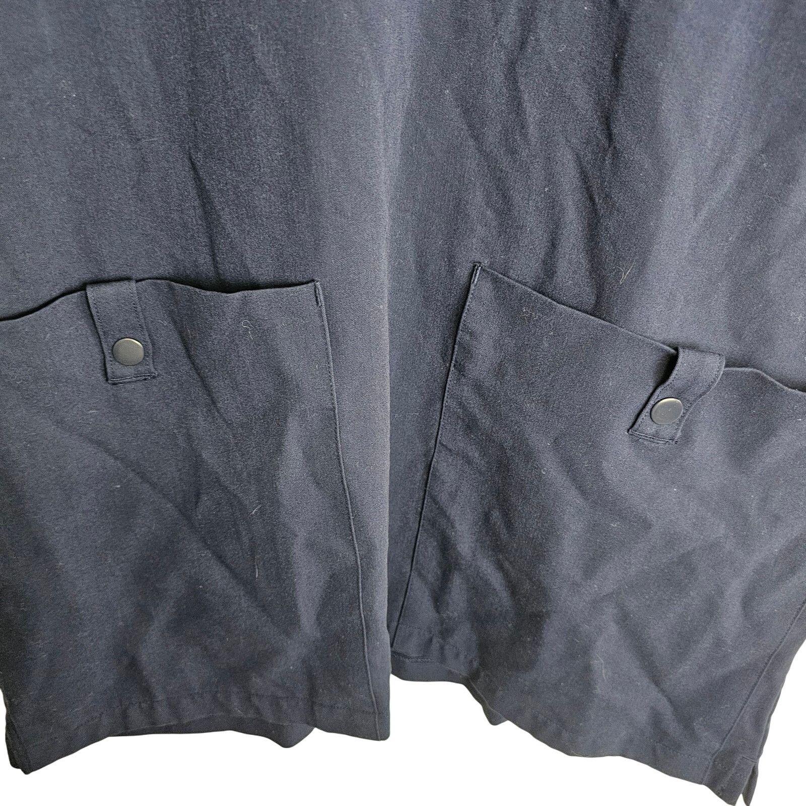 Figue Figs Mens Navy Blue Scrub Top Snap Henley Patch Pockets L Size US L / EU 52-54 / 3 - 3 Thumbnail