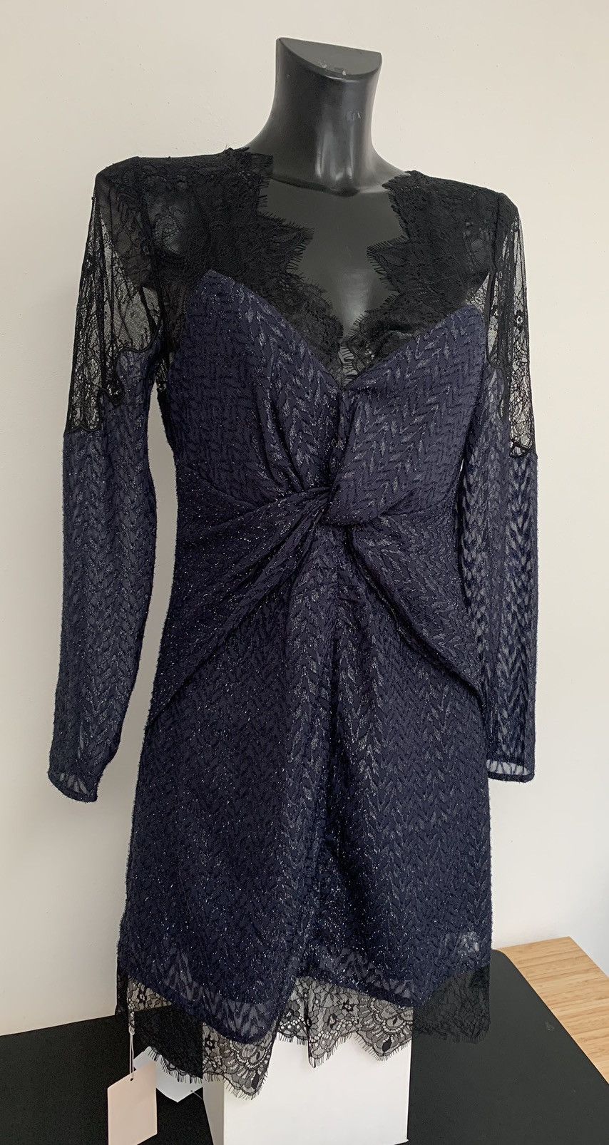 Self-Portrait Self Portrait Navy Blu Dress Size M / US 6-8 / IT 42-44 - 3 Thumbnail