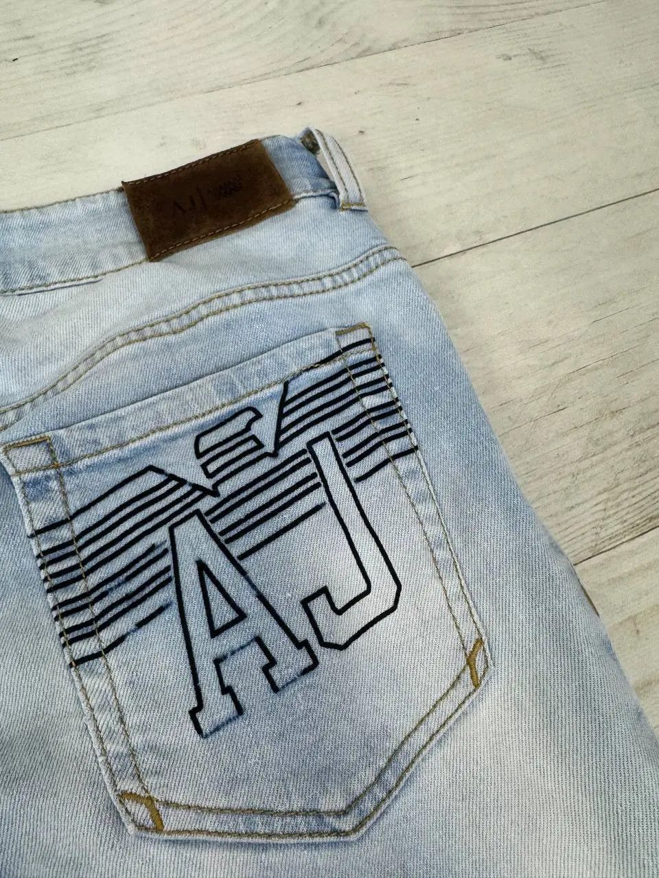 Armani Vintage Armani Big Logo Denim Jeans Size US 28 / EU 44 - 15 Thumbnail