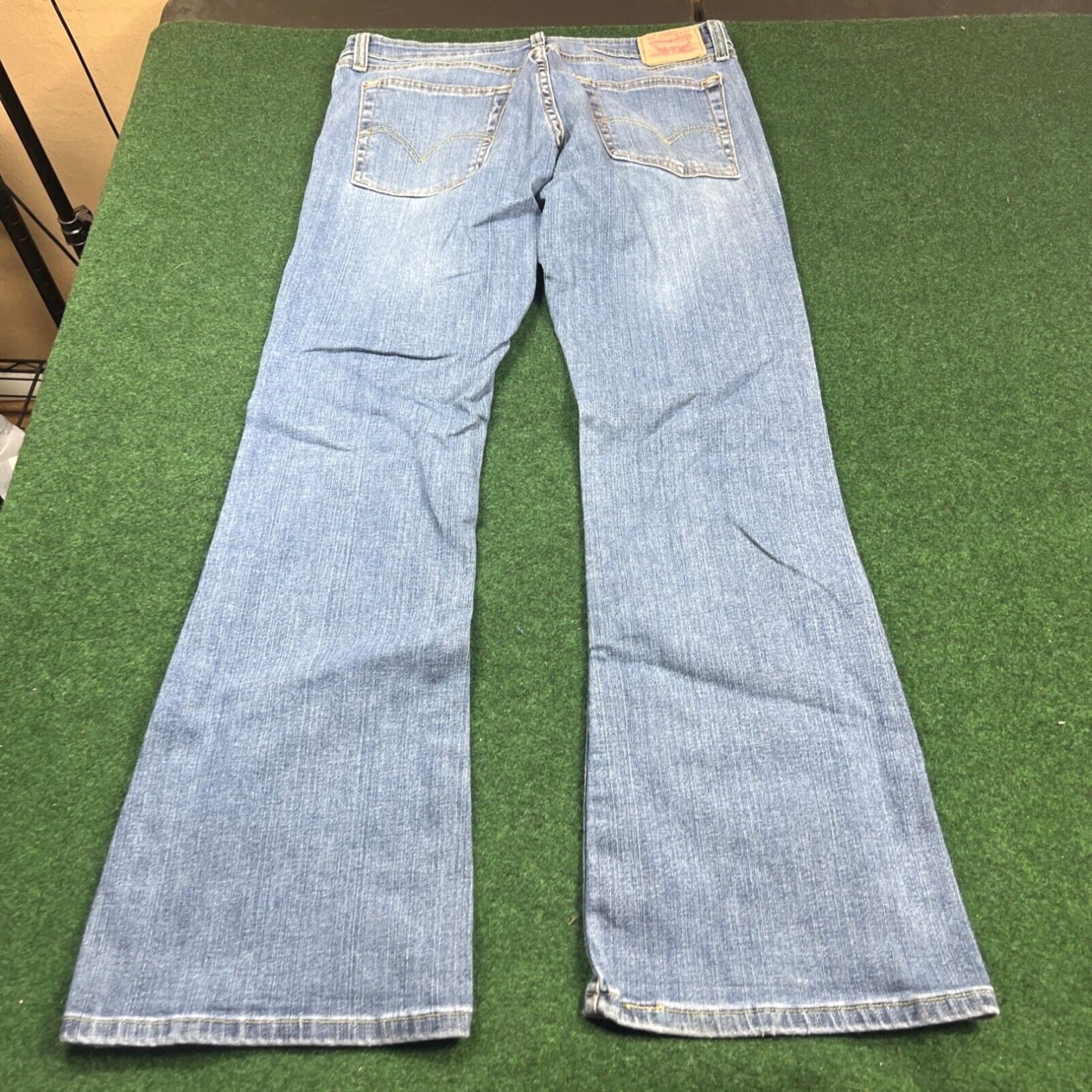 Levi's Levi's 519 Low Stretch Flare Denim Jeans 5 Pocket Juniors 11 M Sz Meas:32x30 Size 32" / US 10 / IT 46 - 3 Thumbnail