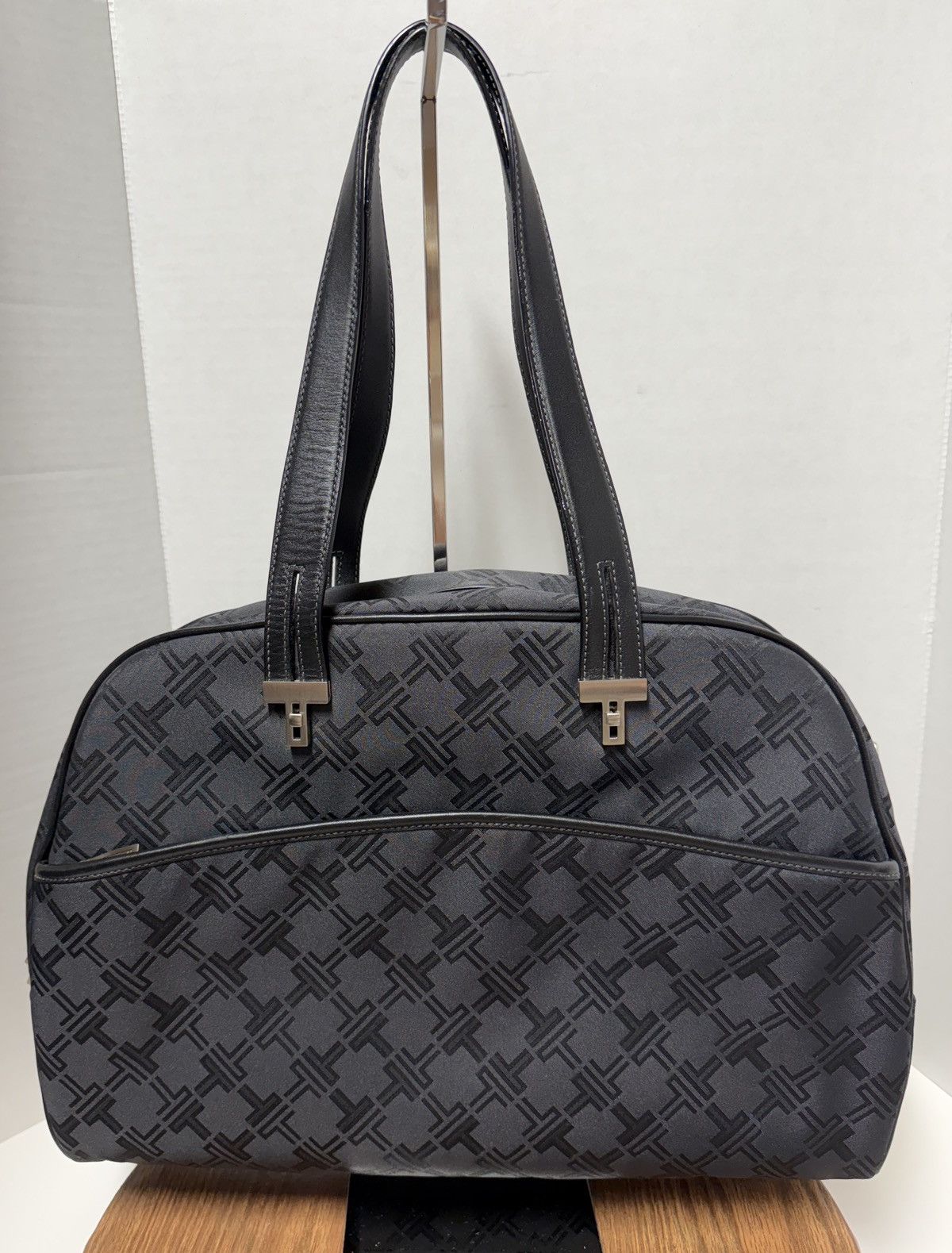 Tumi TUMI Vtg Black Monogram Ballistic Nylon Tote Bag Size ONE SIZE - 4 Thumbnail