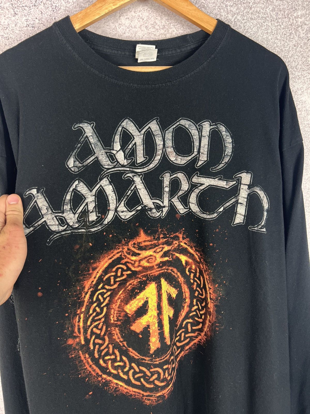 Band Tees Vintage Amon Amarth Rock Metal Band Longsleeve Tee Size US XXL / EU 58 / 5 - 5 Thumbnail