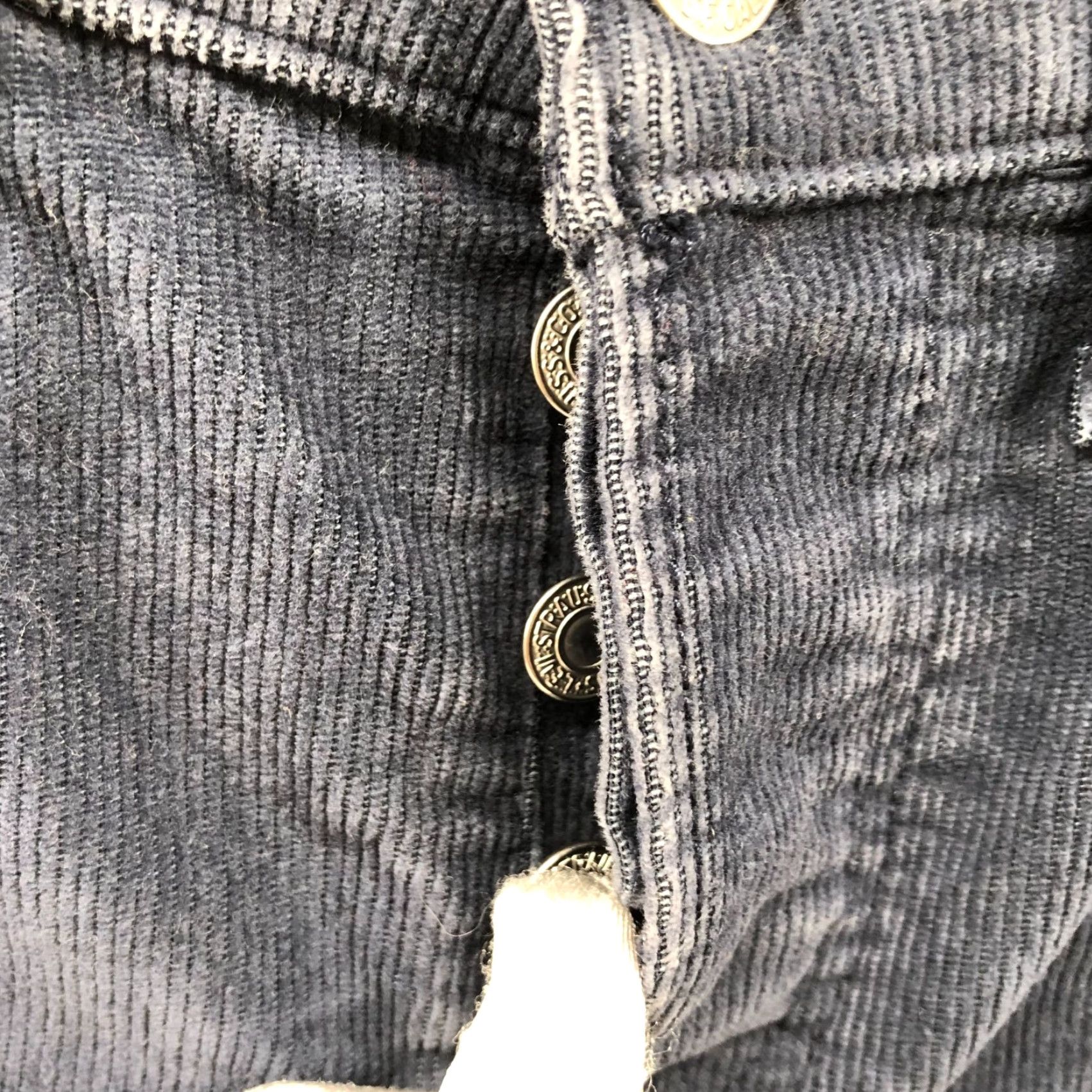 Levi's Levi's Wedgie Straight Corduroy Jeans Womens 24 Blue Button Fly 5 Pocket Jeans Size 42" / US 20 - 5 Thumbnail