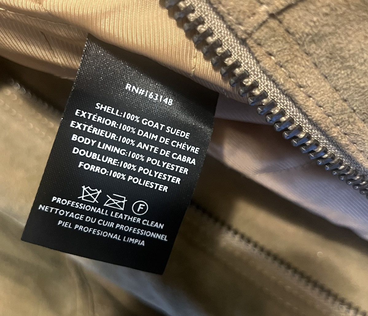 Slate & Stone Authentic Slate & Stone Goat Suede Aviator Jacket Sand XXL Size US XXL / EU 58 / 5 - 8 Thumbnail