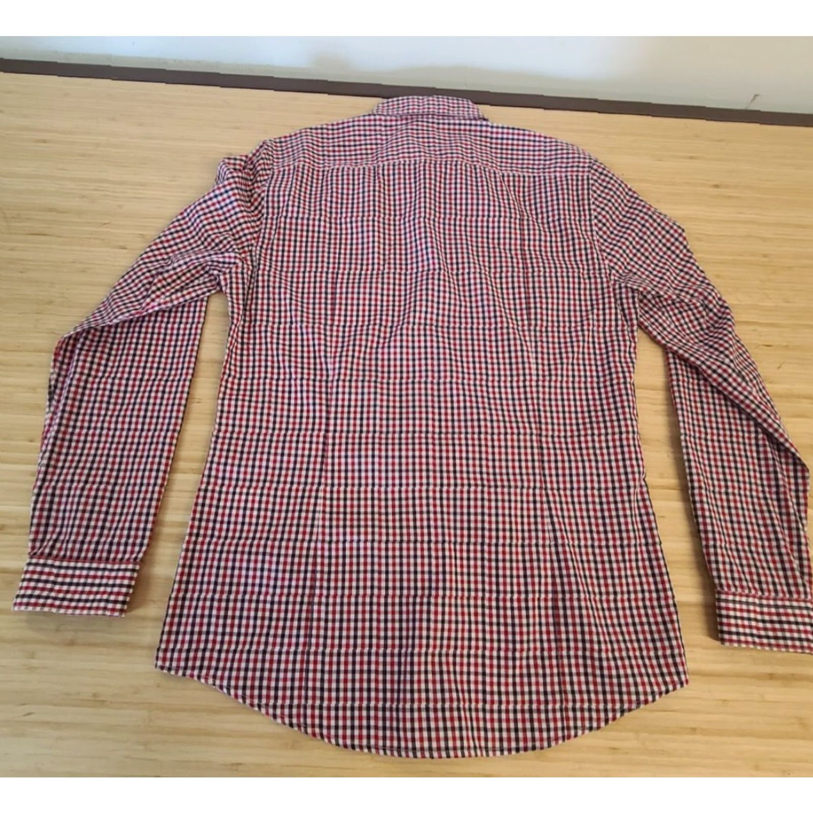 H&M H&M Men Long Sleeve Button-Up Plaid M Easy Iron Multicolor Shirts Button-Front Polyester Cotton M Size US M / EU 48-50 / 2 - 2 Thumbnail