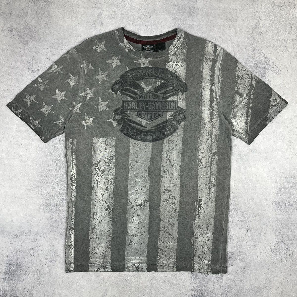 Harley Davidson Vintage Harley Davidson USA Flag Affliction style tee 90’s Size US S / EU 44-46 / 1 - 2 Thumbnail